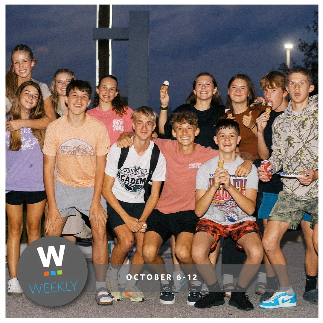 Check out this week's shortlist of upcoming events on our Westside Weekly!

Be the first to know about events at Westside by joining our location-based FB groups and signing up for our weekly eNews (find the signup at the bottom of westsidefamily.chu