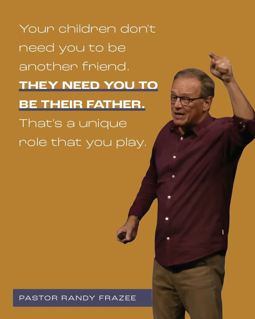 Friendship is optional &mdash; fatherhood is sacred. Be the steady example they can follow. 👣