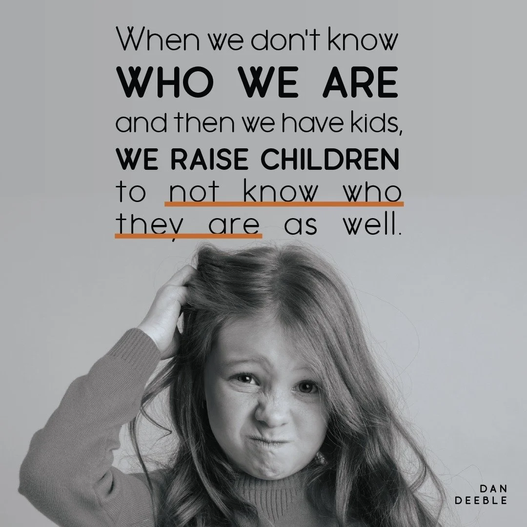 When we root our identity in God, we give our kids a place to stand too.