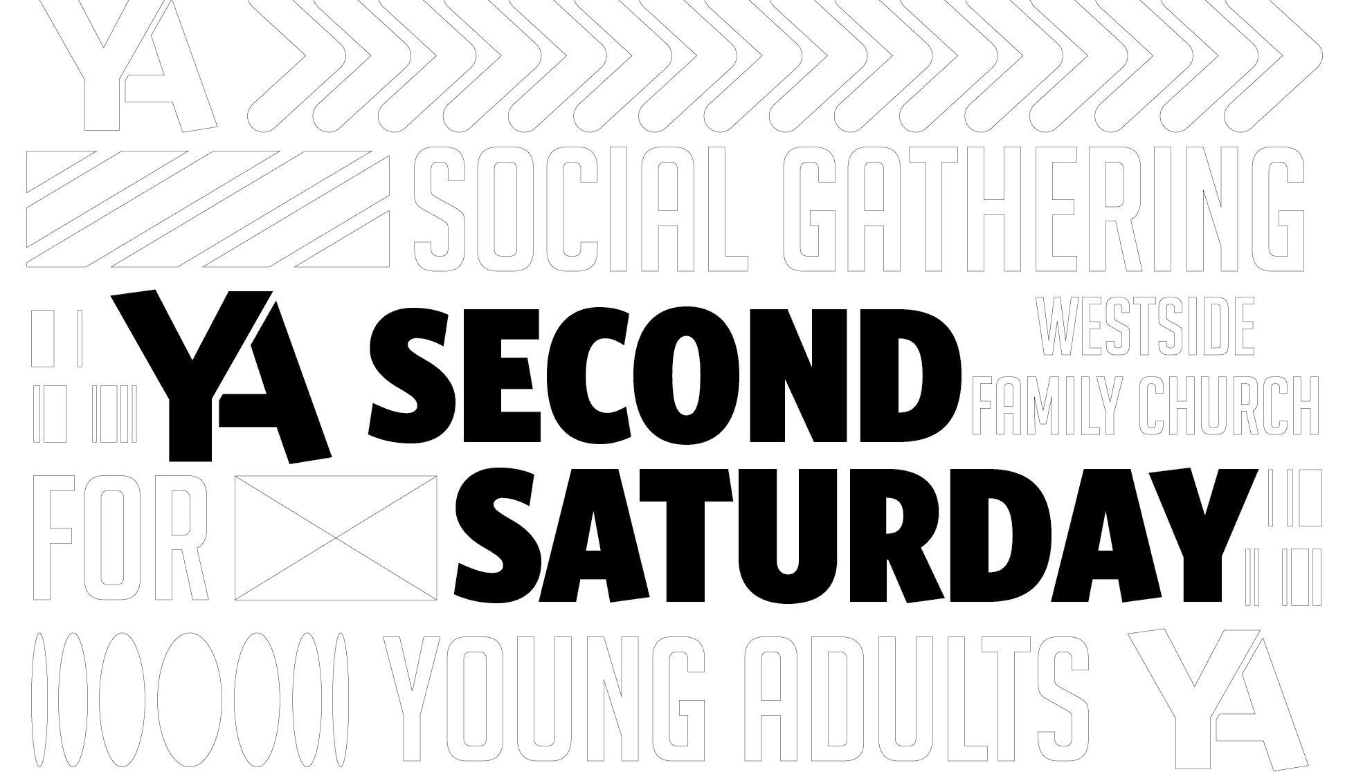 Young Adults Second Saturday Even Graphic
