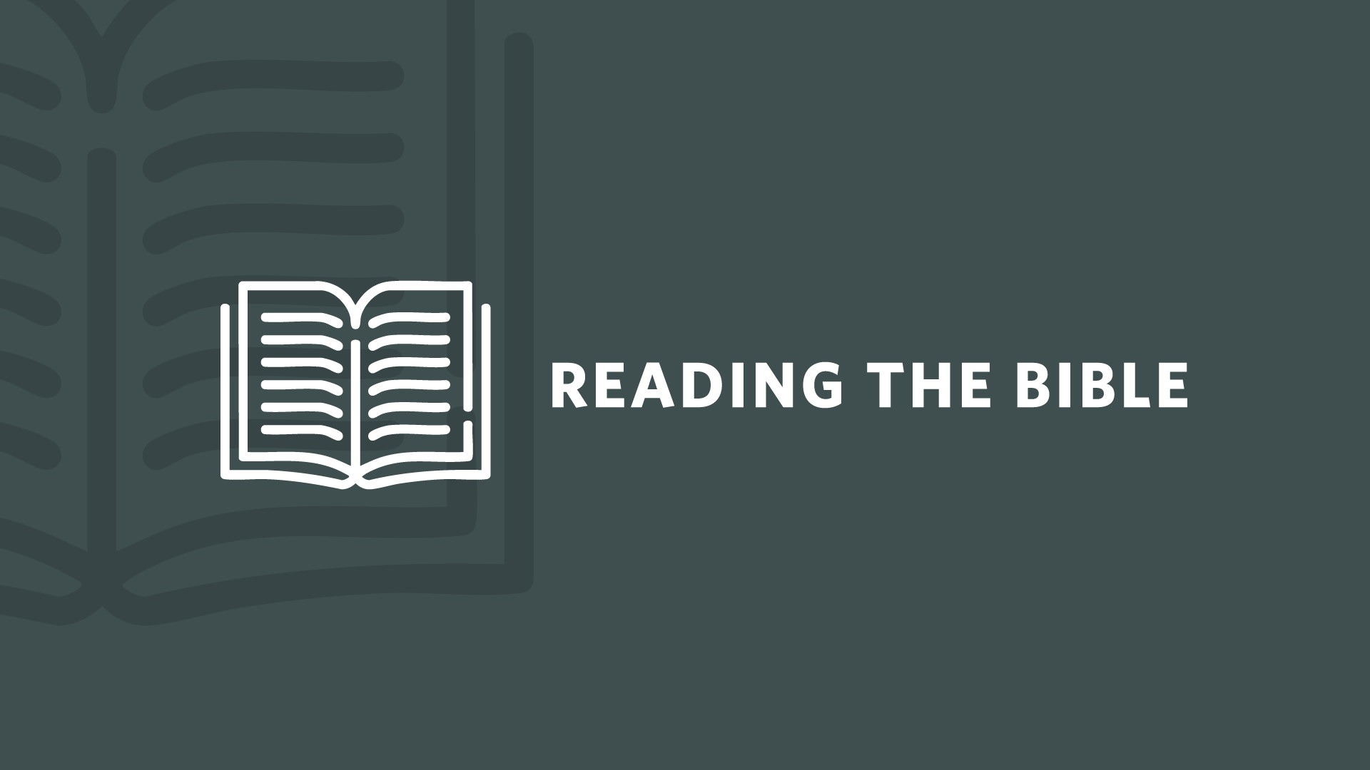 Reading the Bible | Encounter Jesus Through Scripture
