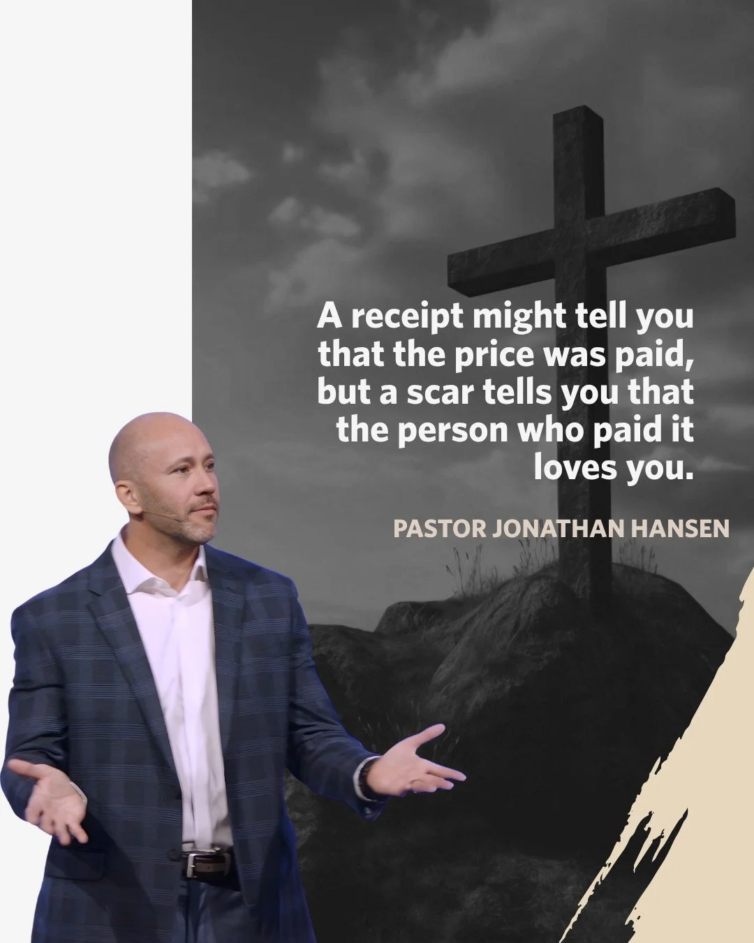 A receipt proves payment.
A scar proves love.
And the scars of Jesus tell the story of a love that went all the way for you.