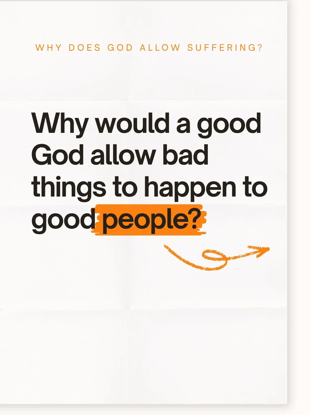 People have wrestled with this question for centuries: Why does a good God allow suffering?

Different worldviews offer explanations&mdash;but often leave us without real hope.

Christianity tells a different story. It doesn&rsquo;t ignore suffering;