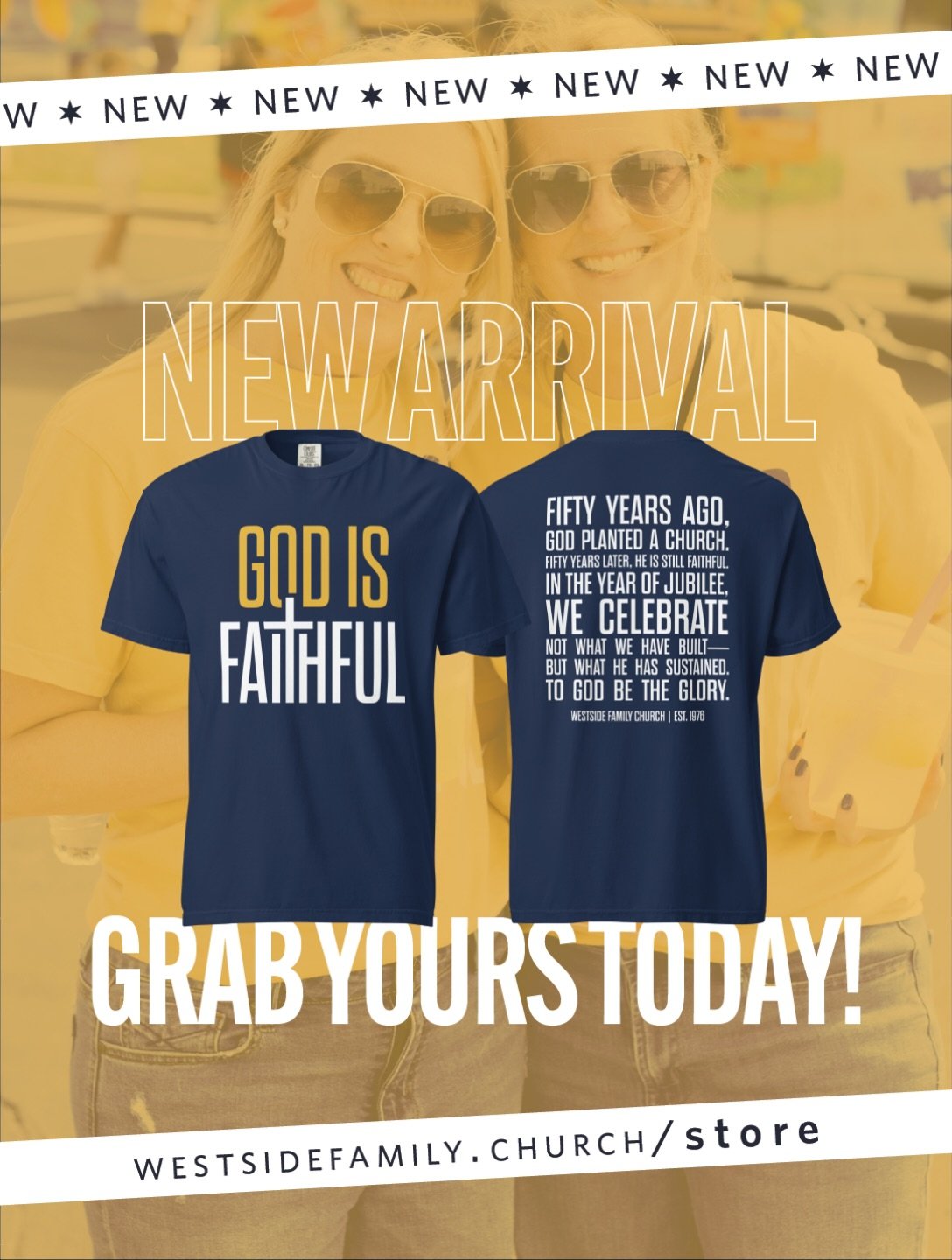 NEW T-SHIRT DROP! Available for purchase in store: Westsidefamily.church/store

Link in Bio too. 😎
