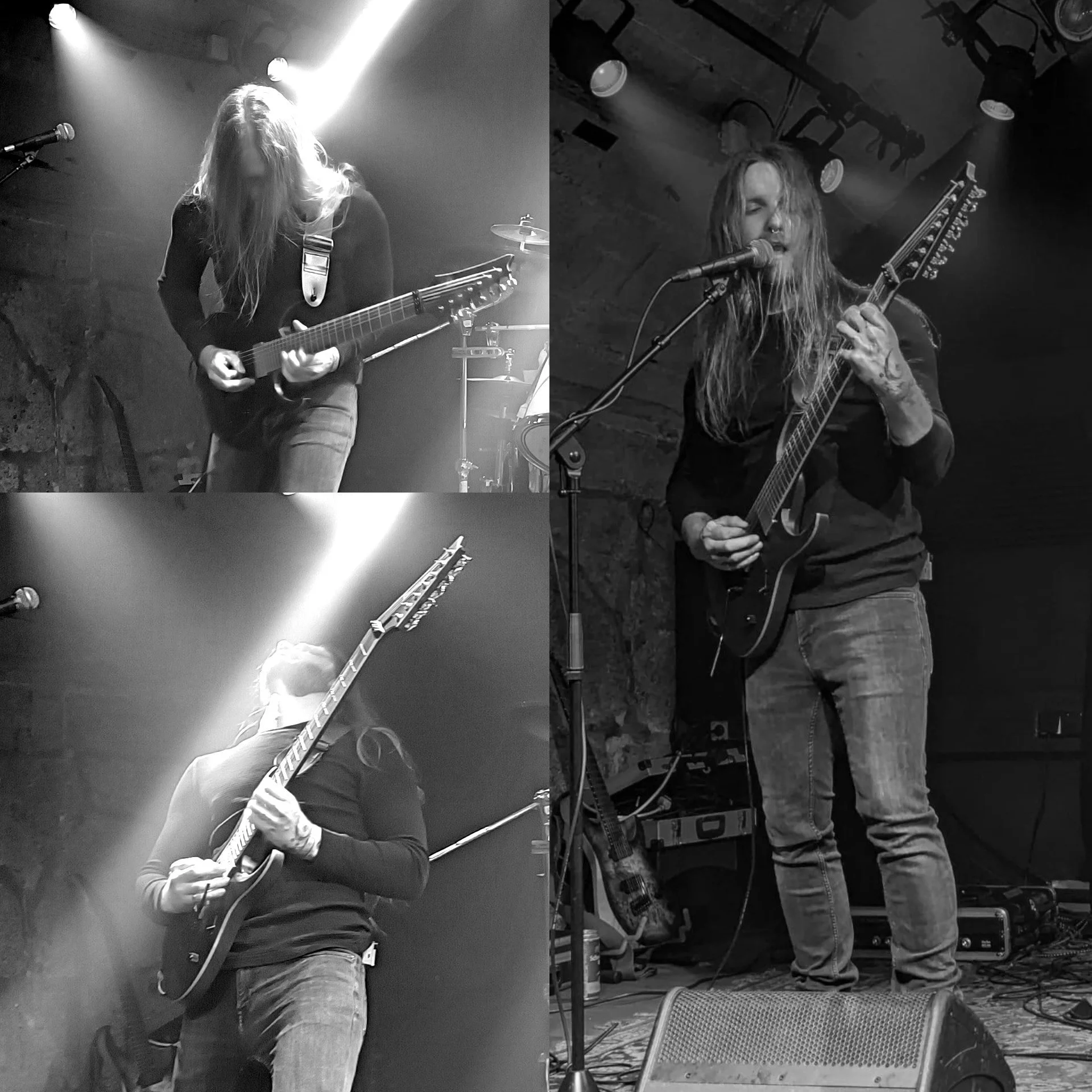 The musical mastermind @lukas_lichtspielhaus  on the guitars!
#merch #album #prog #musician #drums #bass #metal #jazzmetal #band #deathmetal #wiederregenfaellt #merchandise #concert #bandcamp #lichtspielhaus #progressive #guitar #artist #music #live