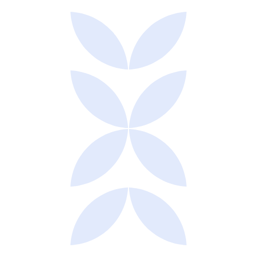 Geometric drawing of an outline square with sections divided by vertical, horizontal, and half circle lines.
