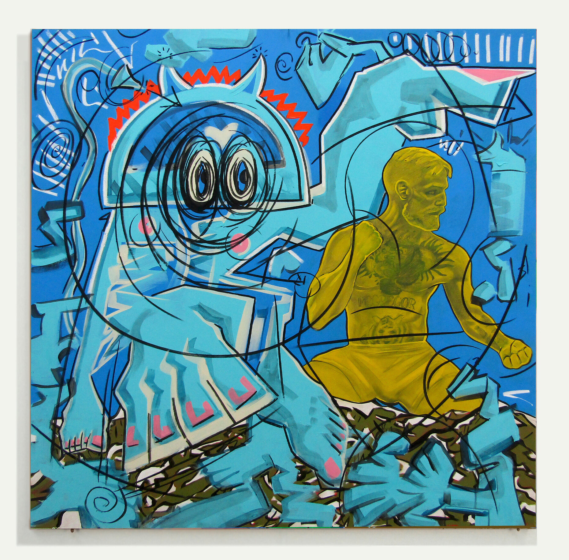'Conor' 122cm x 122cm, 2021.