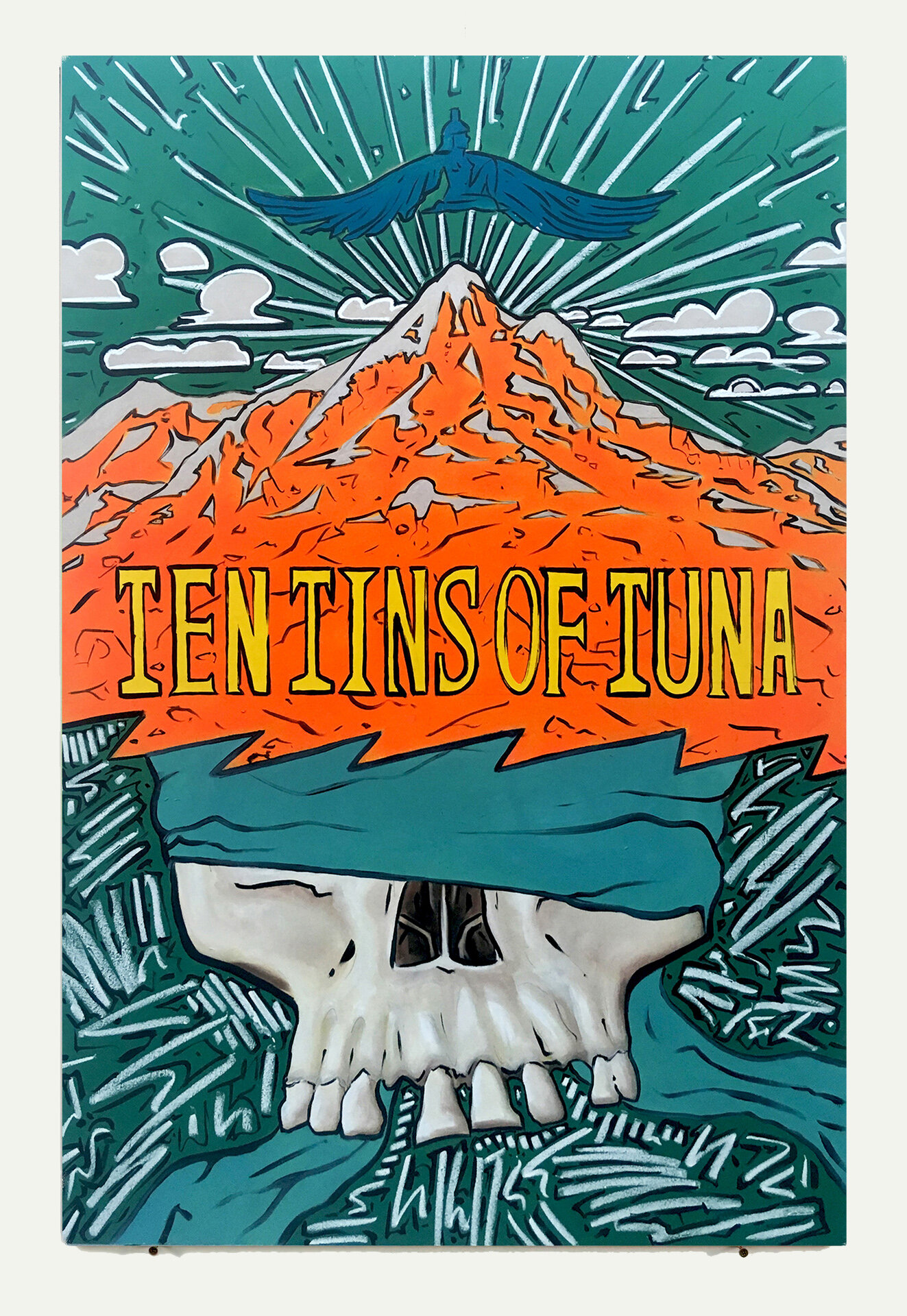 'Ten Tins of Tuna' 122cm x 81cm, 2021.