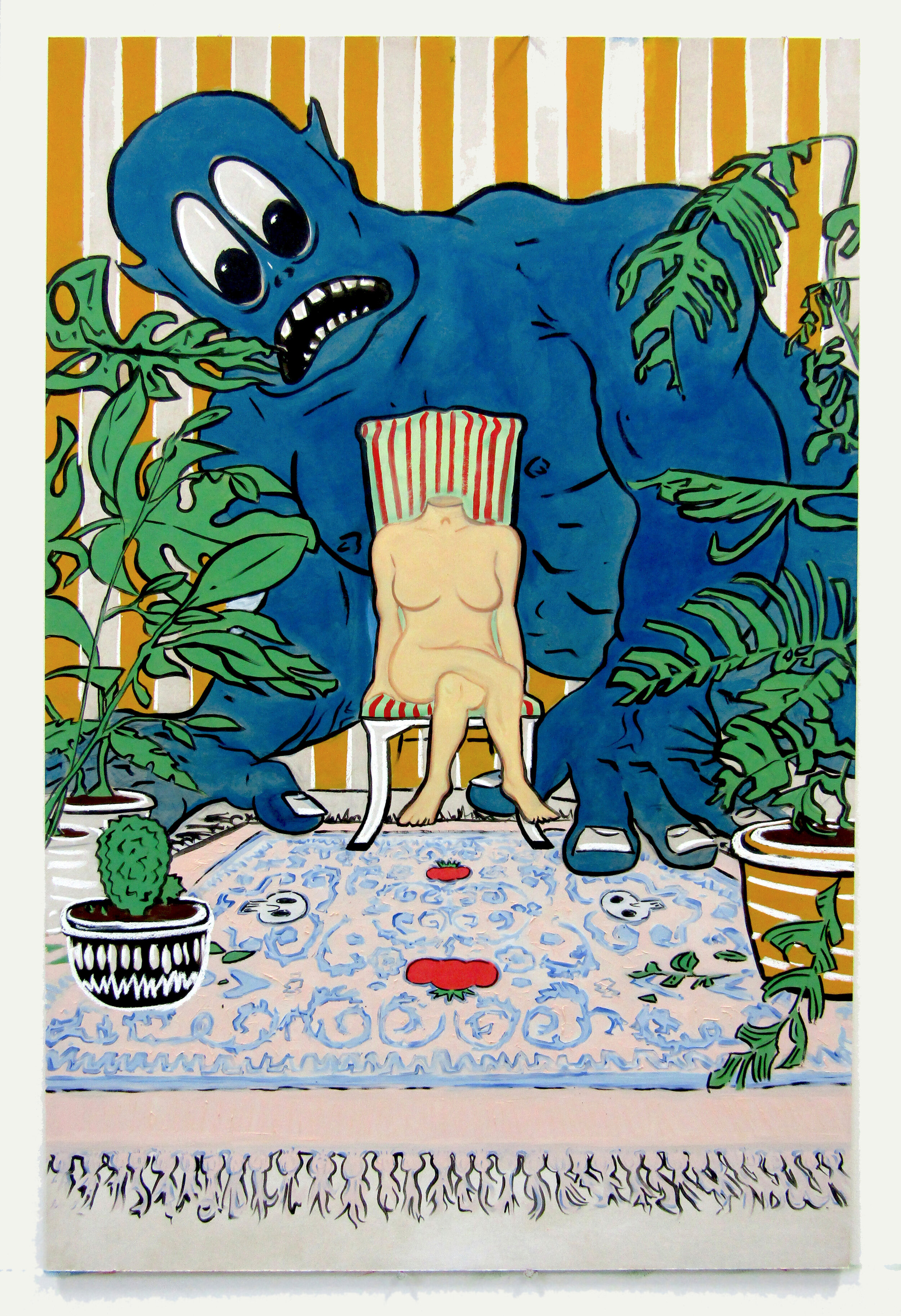 'Mr. Blue' 122cm x 81cm, 2021.
