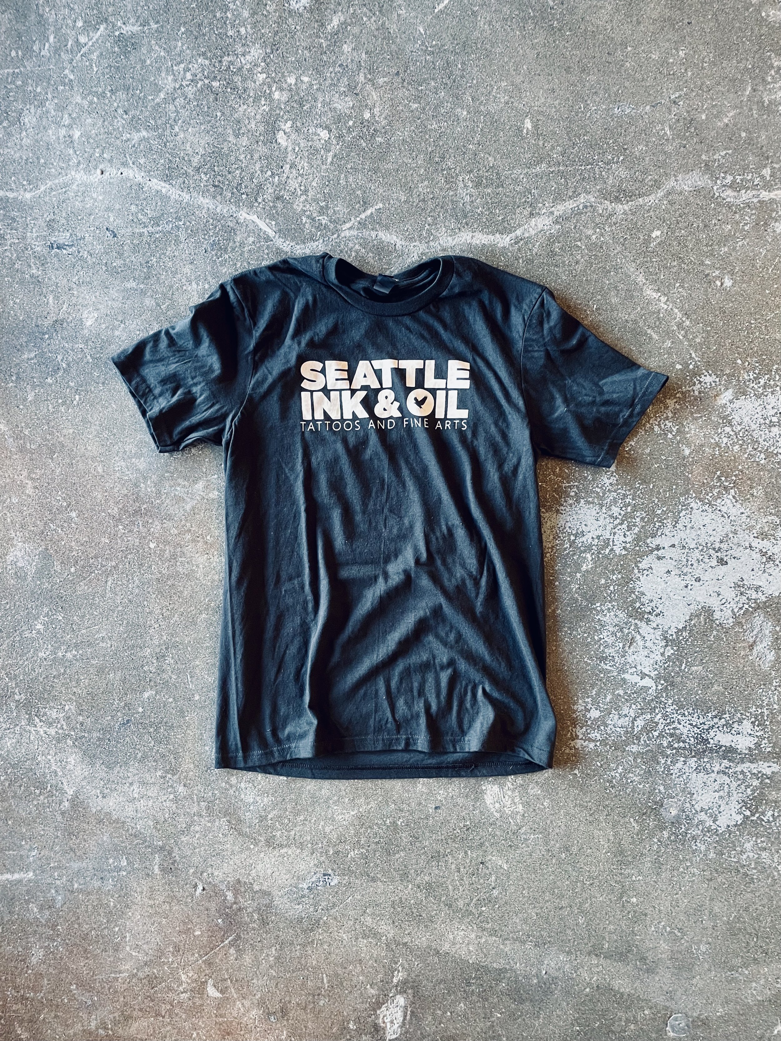 Mens T-shirt - Black:White - Front.jpeg