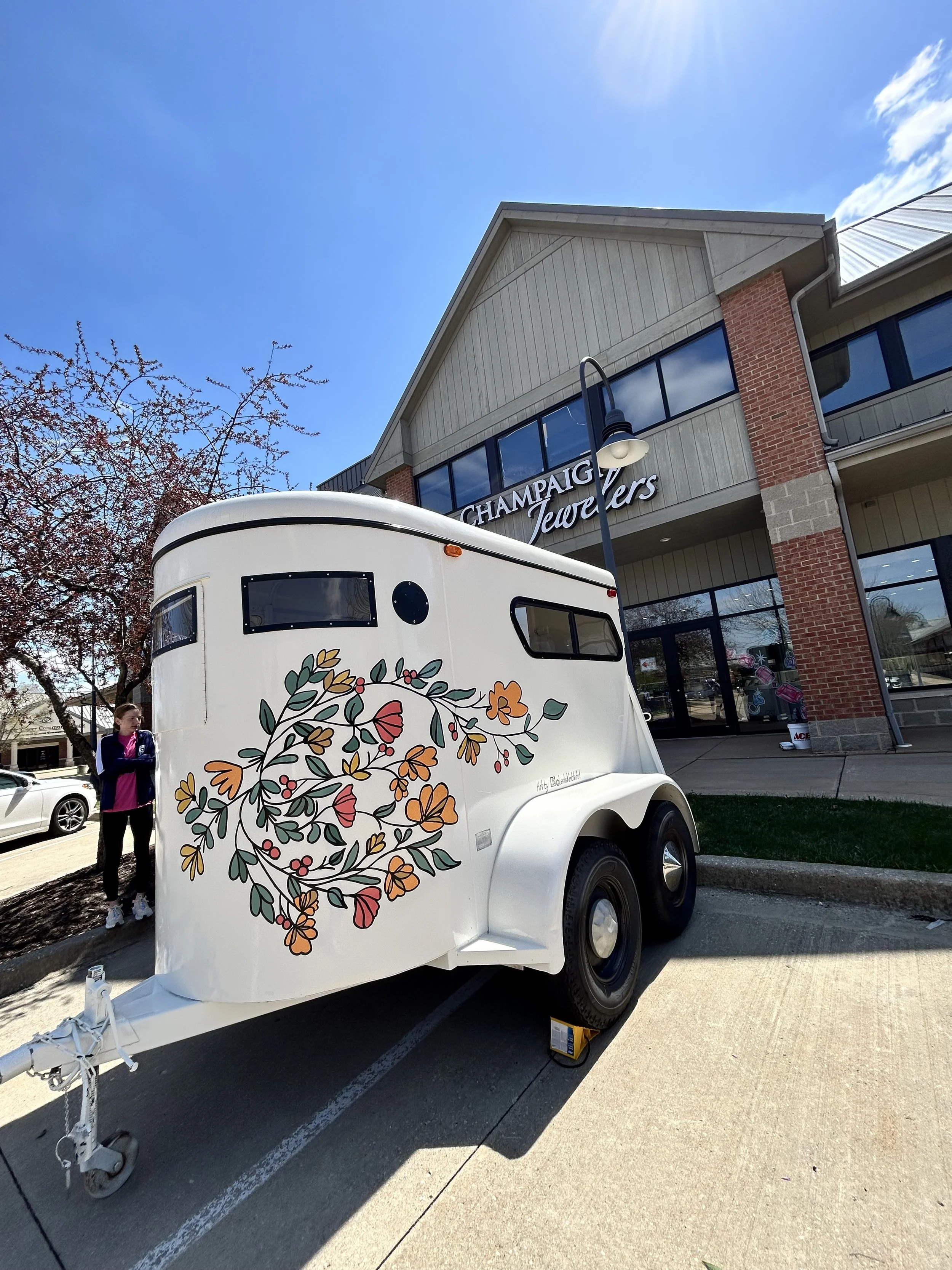 Three Berry Flowers trailer at Champaign Jewelers, Champaign Illinois
