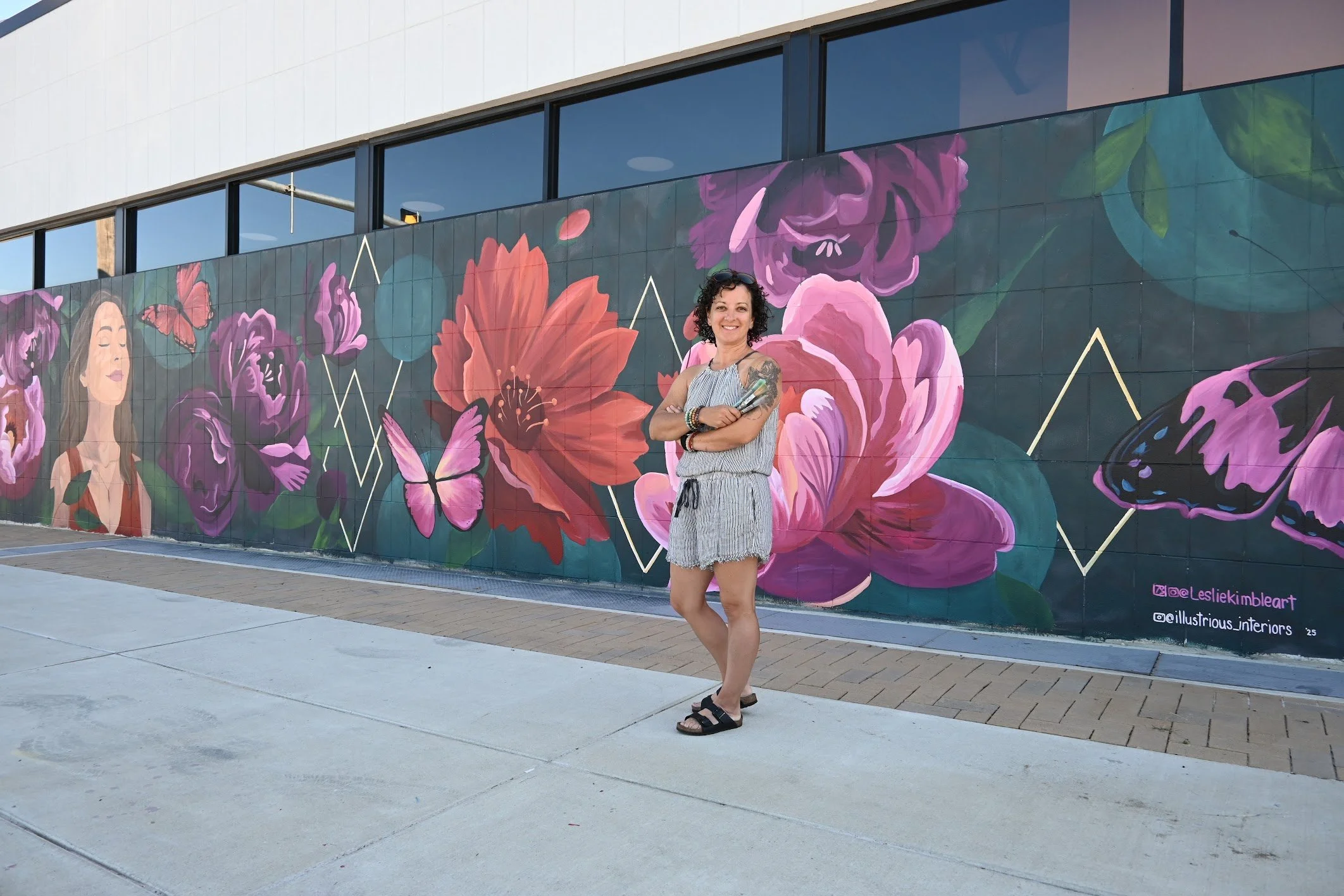 Mempish Mural Festival collaboration mural with Ashley Roscow