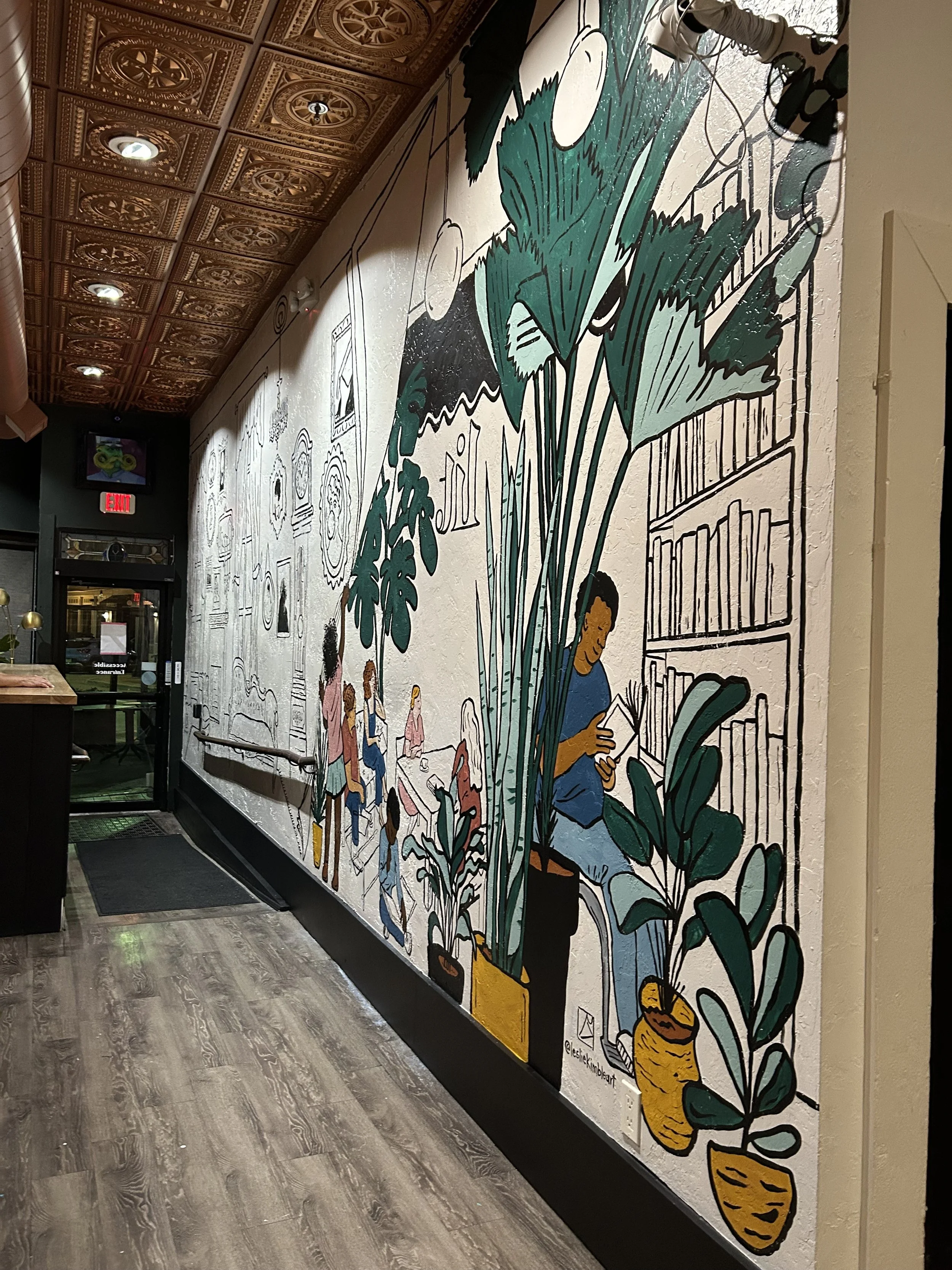 Literary Mural Champaign, Illinois full mural
