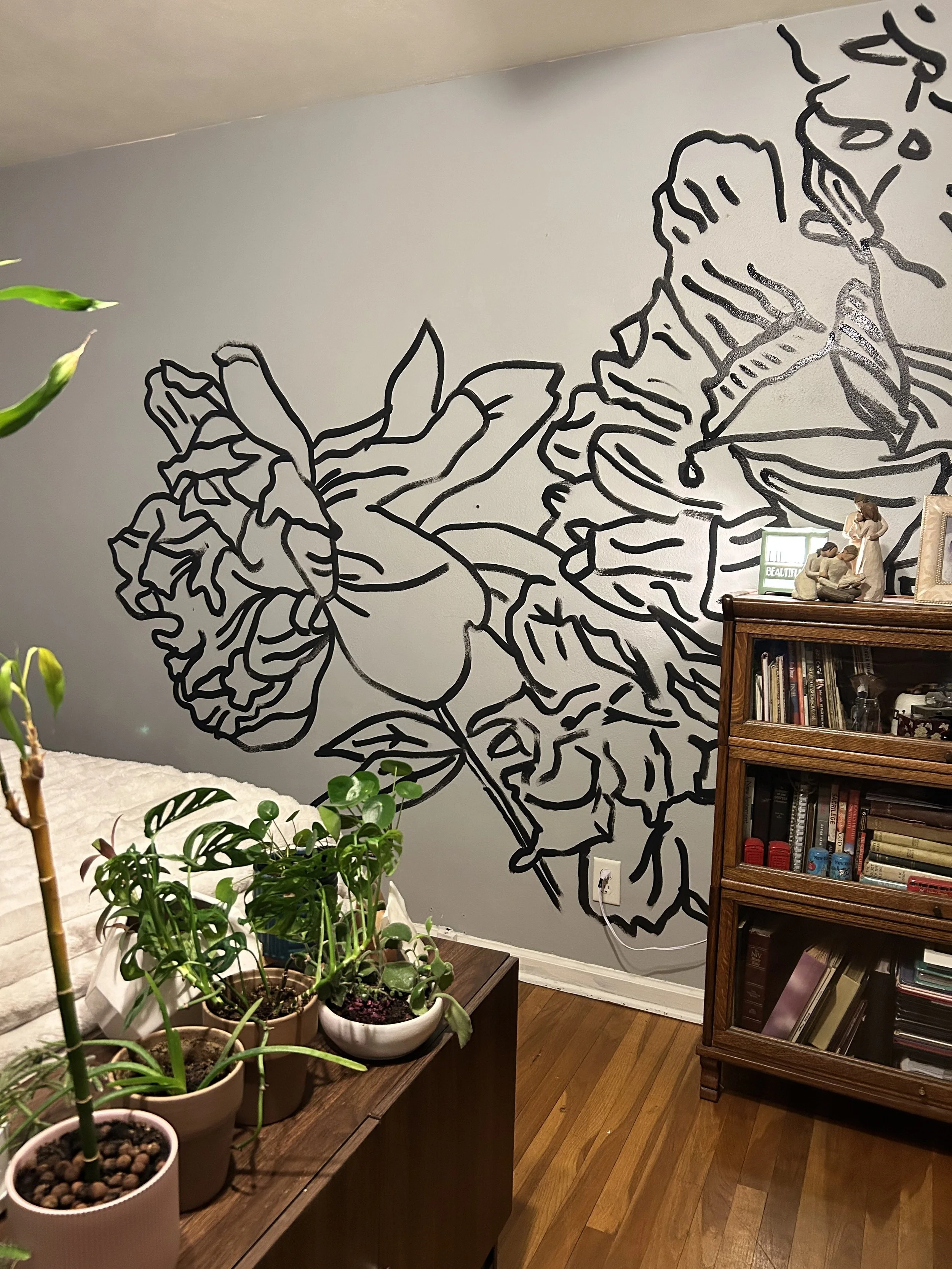 Floral Line Mural up close.jpg