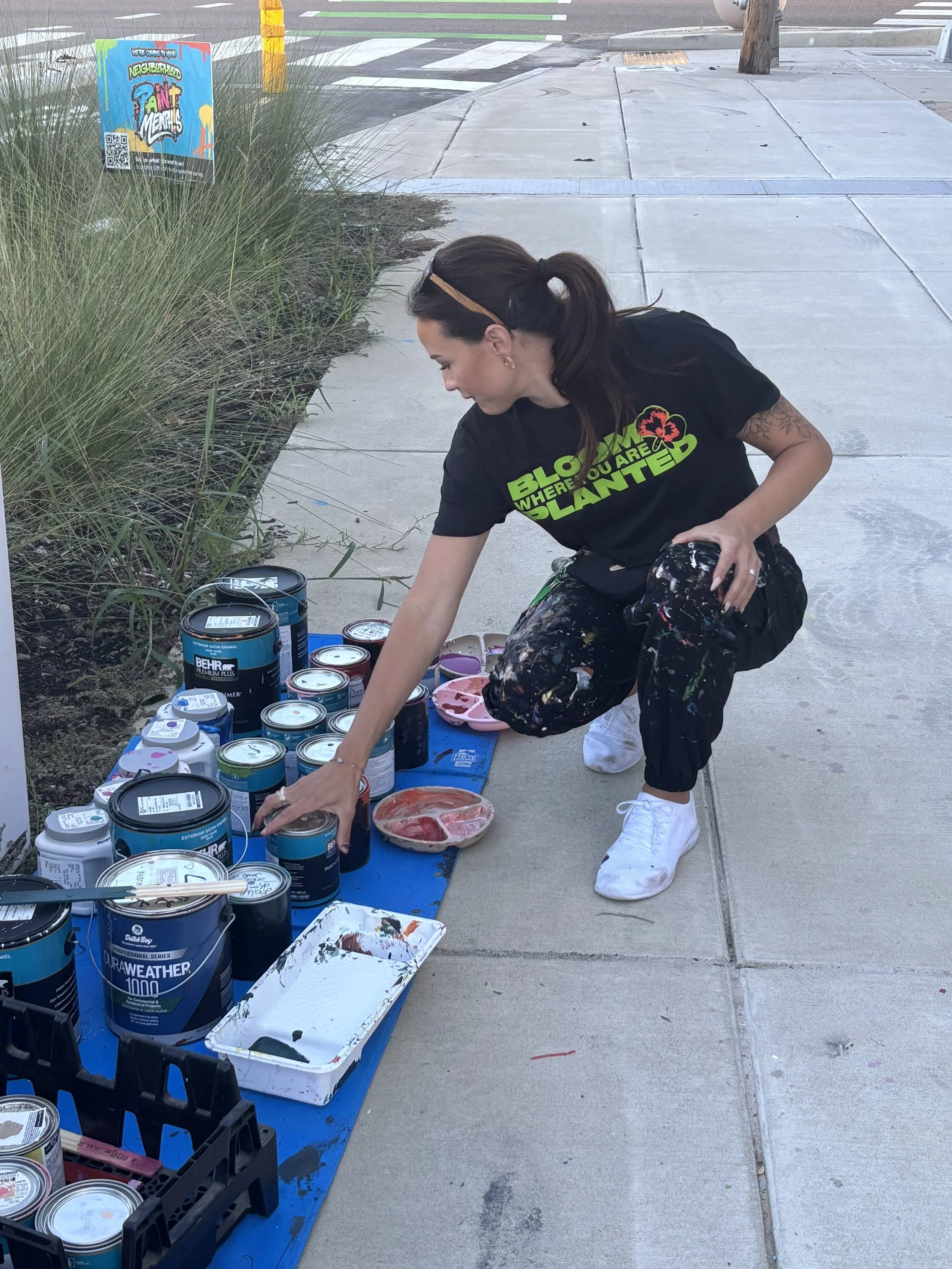 Ashley Rosenow of Canada for Memphis mural collaboration
