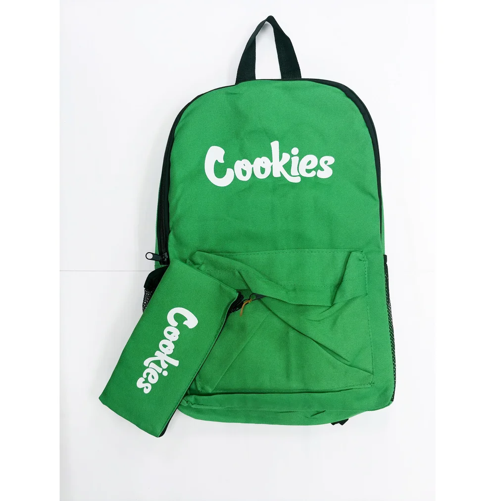 Cookies Green Backpack w/Pen Bag — G&J SMOKE & VAPE SHOP
