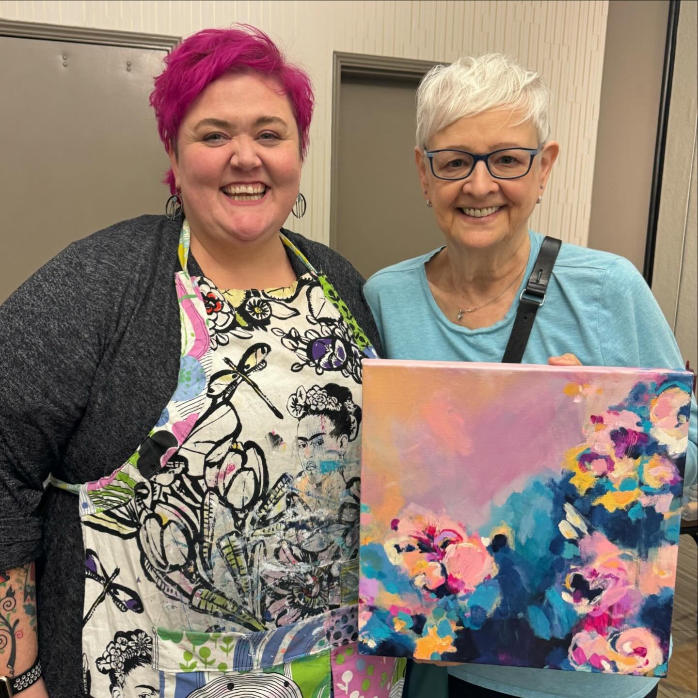 Oh @art_and_soul_retreat, it was my first time (as an attendee and as an instructor), but I already can&rsquo;t wait to come back! 

Why oh why didn&rsquo;t I know about this creative retreat earlier? My kinda happy place. 

One of my paintings found