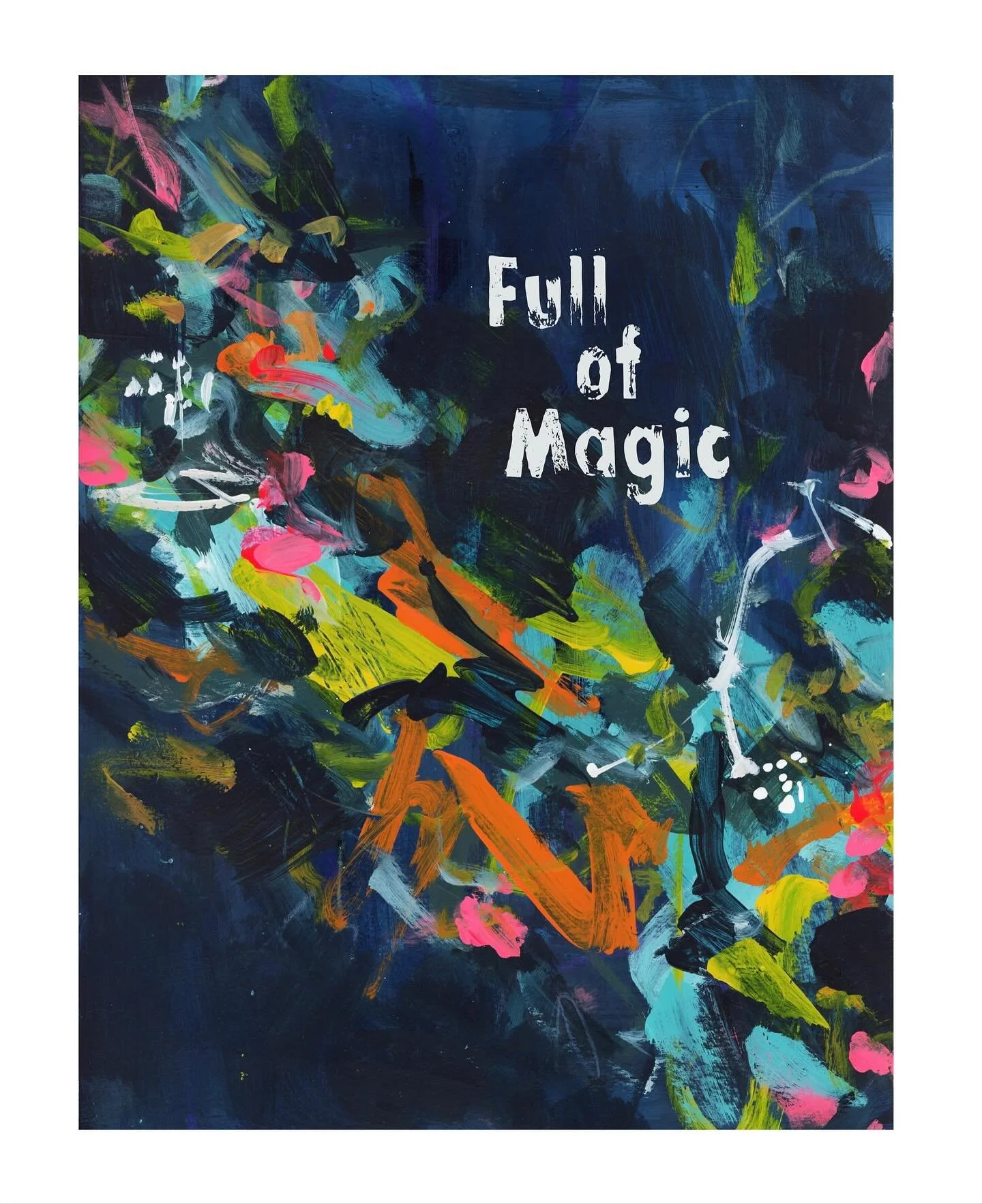 Before my last painting retreat, I spent a day stirring together paint, meditation, and intention. Brewing a little creative spell for each retreater. 🔮 Then, each one was gifted a different tote bag carrying a tiny piece of that magic.

This piece 