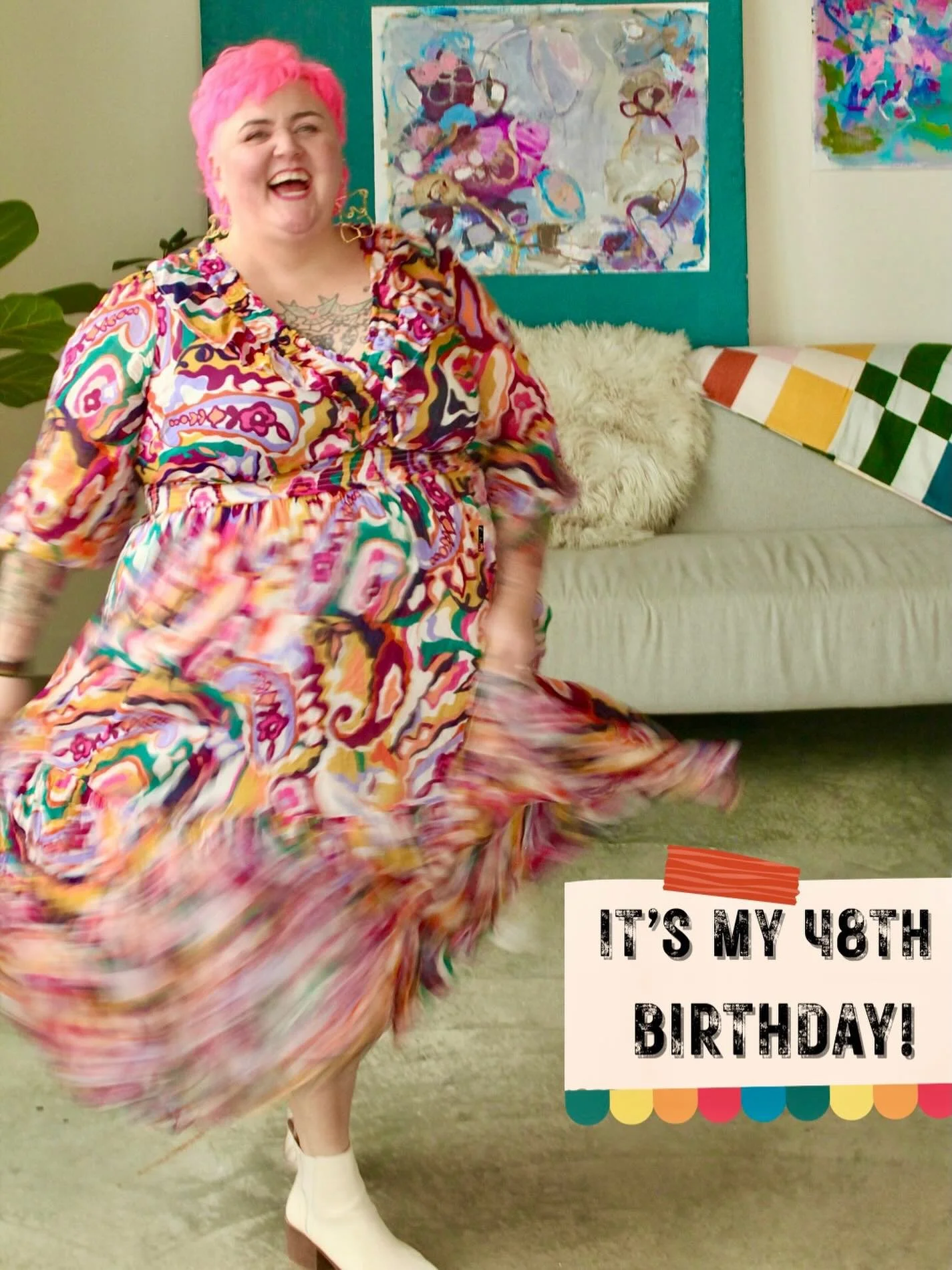 Oh hey, today is my birthday 🎉

To honor another turn around the sun, I am offering something special. Something I have never done before.

✨ Get 28% off all available art in my store until February 1st. Use code: BDAYLOVE 

My art is not subtle and