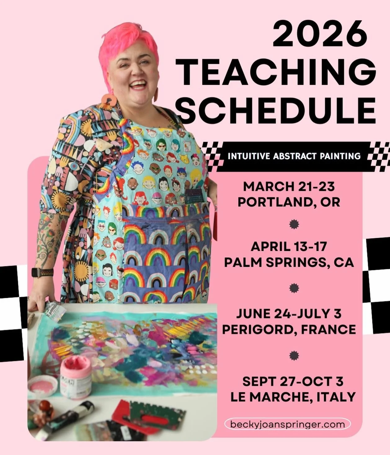 2026 is for making art 🎨 Come paint with me IRL!

Limited spaces available in all classes. Beginners always welcome.