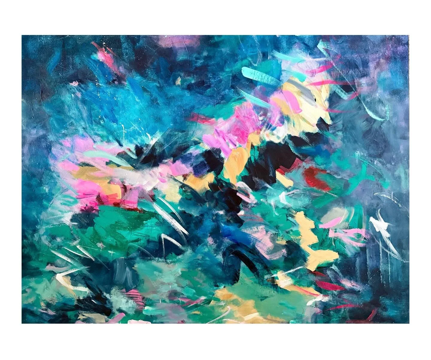 Ready for more color in your world? This new piece is now live on my website. ✨

&ldquo;A Constellation of Inner Worlds&rdquo;
Acrylic on canvas | 30&times;40