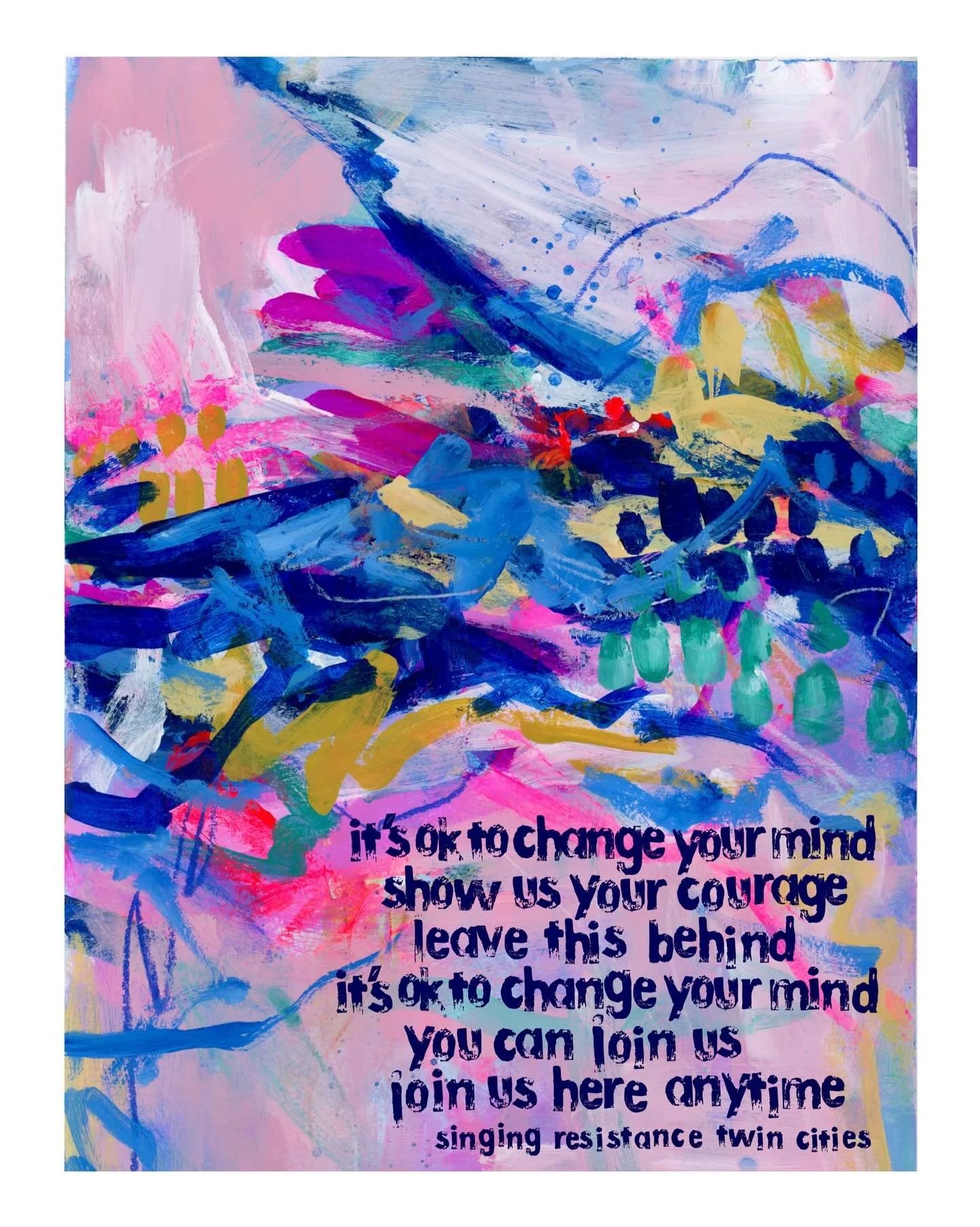 Brandi Carlile ended her Minneapolis concert on Saturday night with &ldquo;It&rsquo;s Okay To Change Your Mind,&rdquo; joined on stage by the Singing Resistance Twin Cities.

Many of us first heard the song in videos of Minneapolis protesters singing