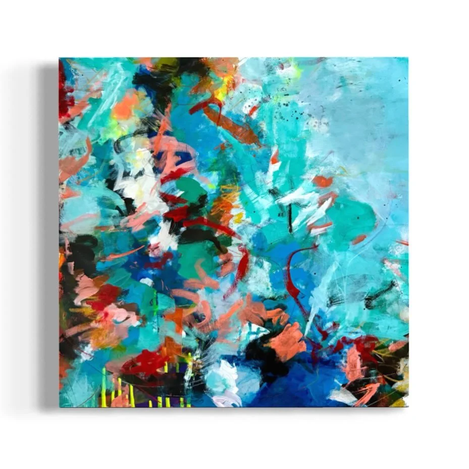 Finished demo from my workshop this week!

&ldquo;Method To My Madness&rdquo; 
20x20 | Acrylic on Canvas | Available