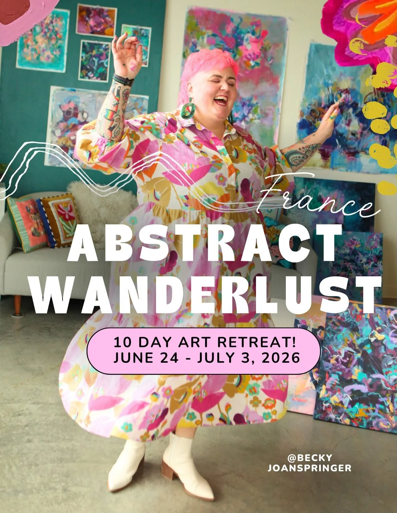 Spots just opened up in my France Painting Retreat this summer and I&rsquo;d love to paint with you! ✨

I&rsquo;ve partnered with @perigordretreats to create something truly special: an intuitive, fearless, joyfully messy art experience in one of the