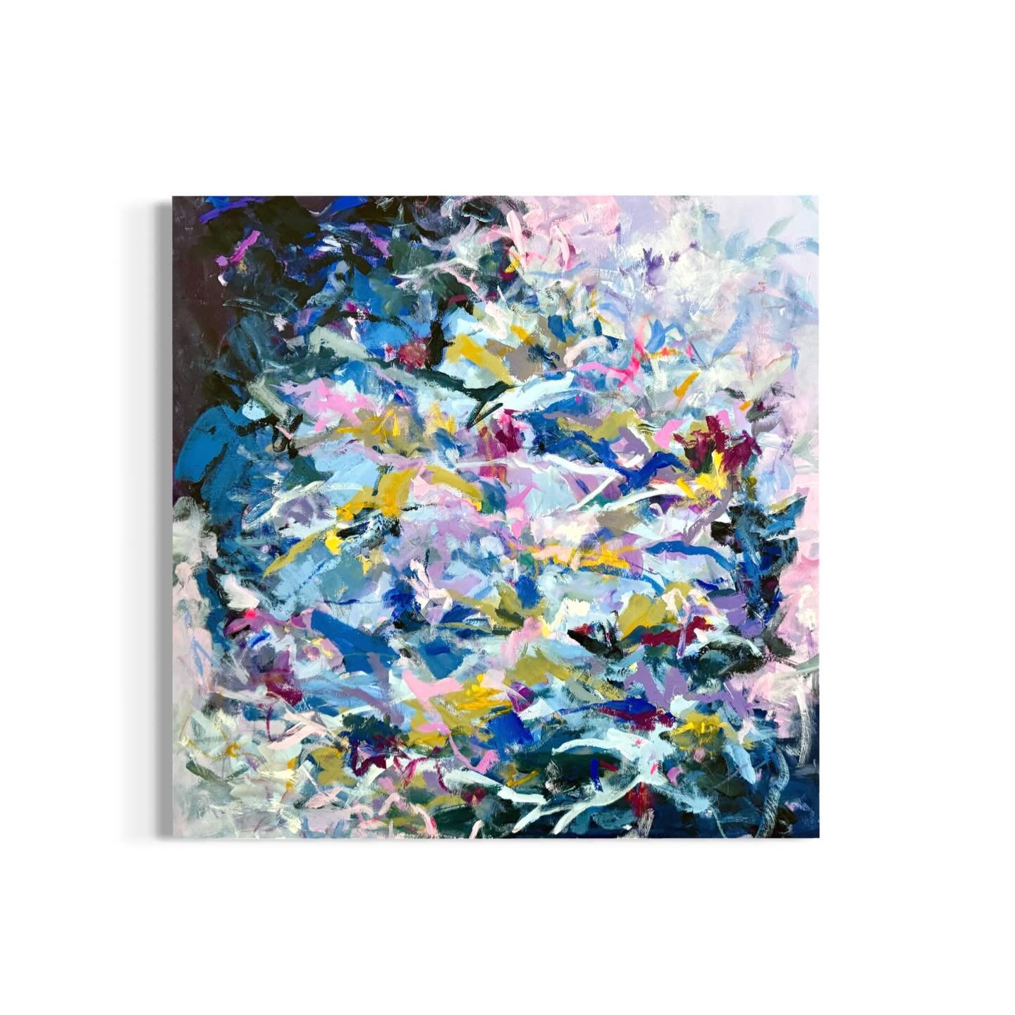 Gah. I just love abstract art so much. The more tension. Guttural. Bold. Emotional. The better. 

I danced with this piece for the last two weeks, refusing to tame it, feeling it shift and breathe until it reached a final balance. 🎨✨