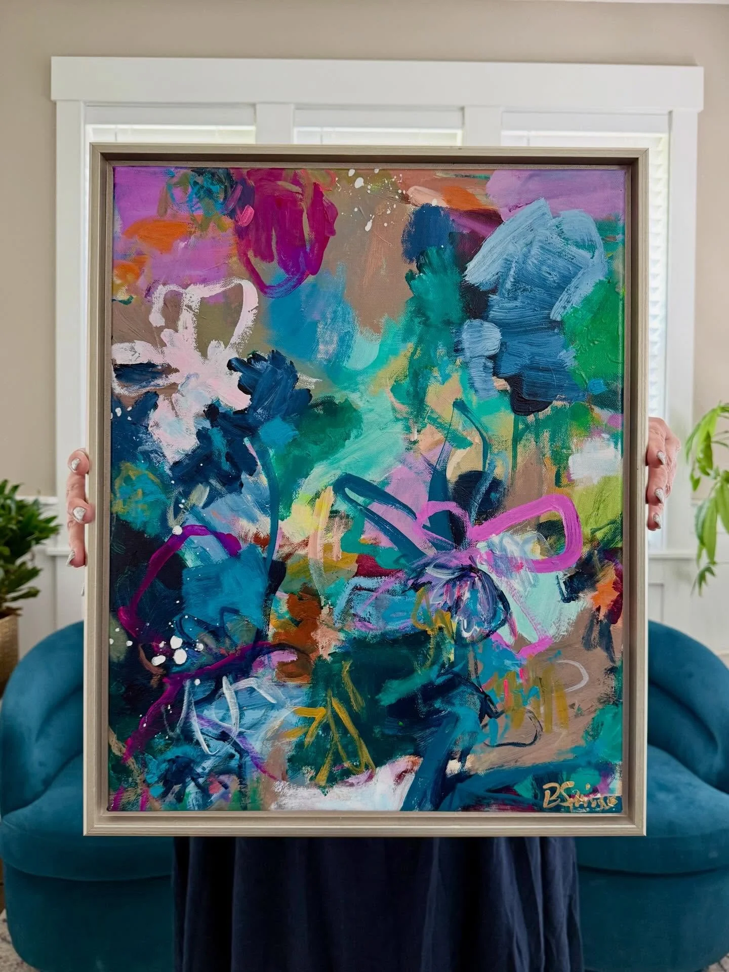 Framed this one and I am certainly not mad at how it turned out. 😍

This piece be on view stating tomorrow as part of my new show &ldquo;Portals&rdquo; at the Shute Park Library in Hillsboro all of May and June!

Venus Flytrap 
Acrylic on canvas | 2