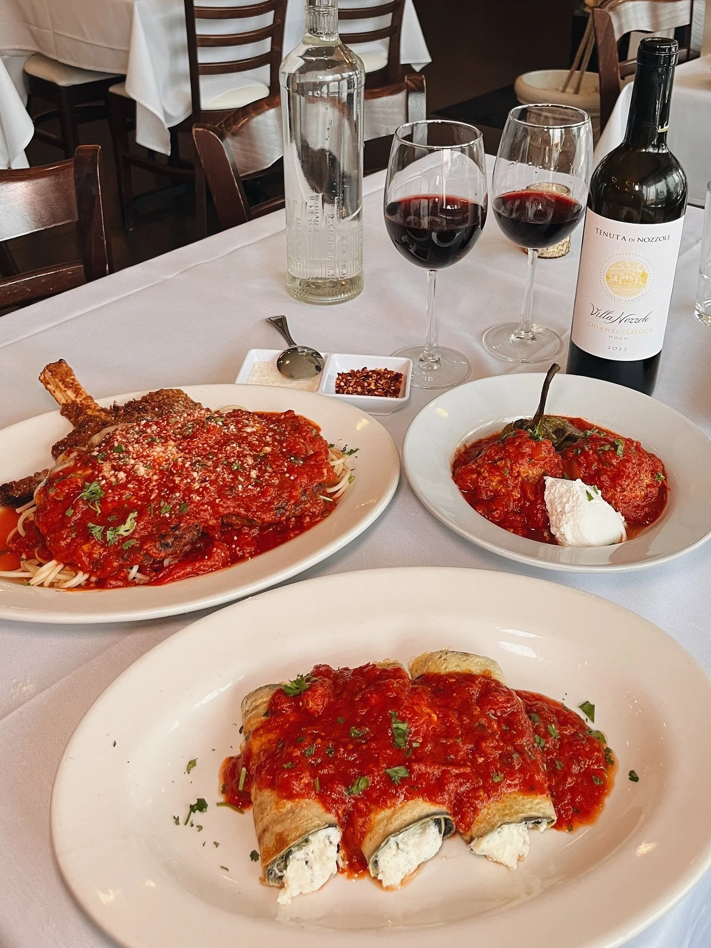 Red Wine &amp; Marinara Dinner🍷🍝