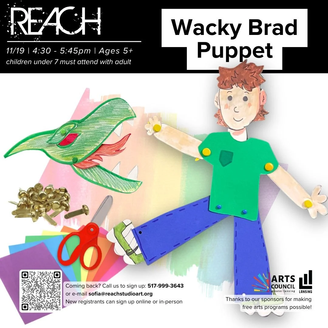 Walk-In Wednesday NOVEMBER 19 - Wacky Brad Puppet