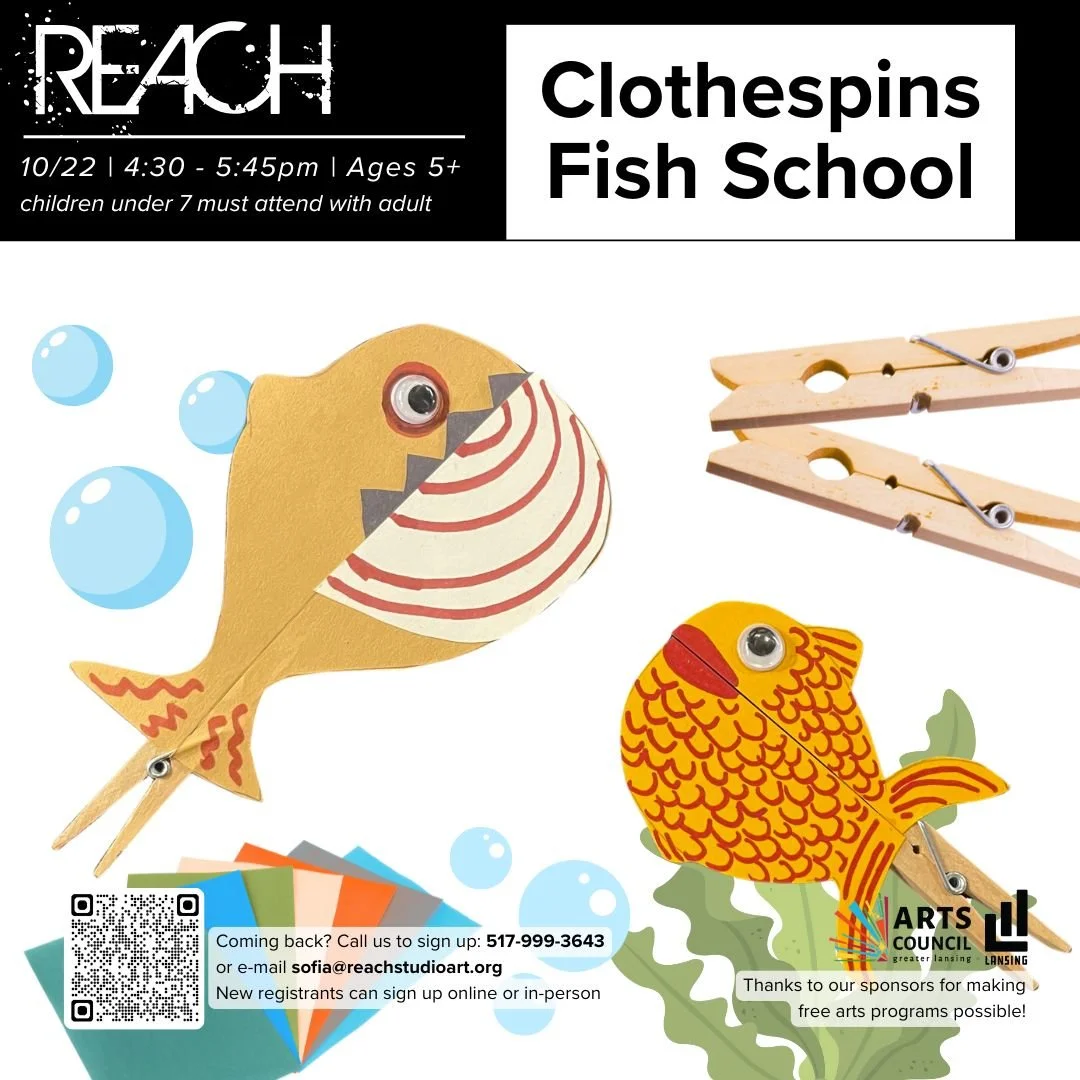 Walk-In Wednesday OCTOBER 22 - Clothespins Fish School
