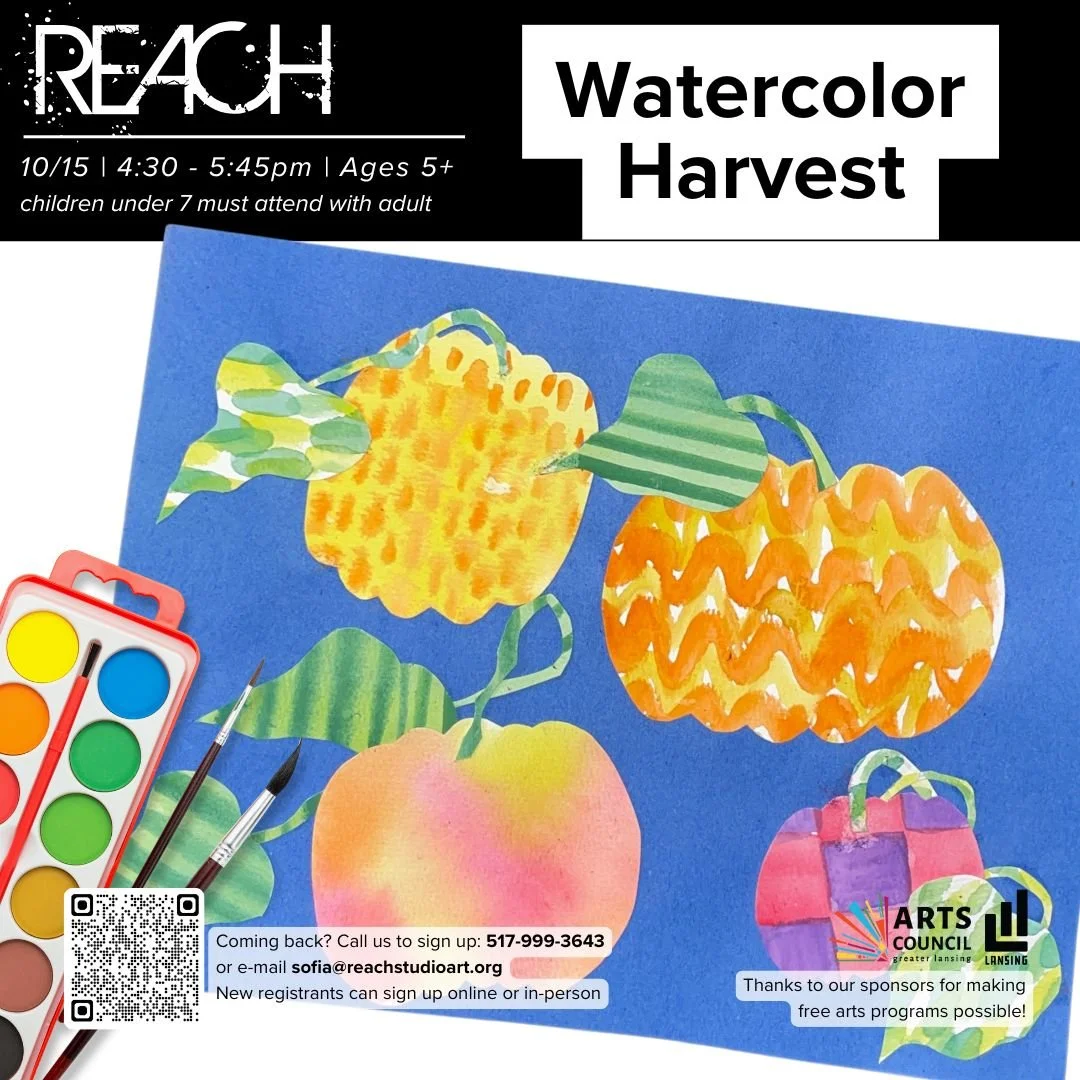 Walk-In Wednesday OCTOBER 15 - Watercolor Harvest