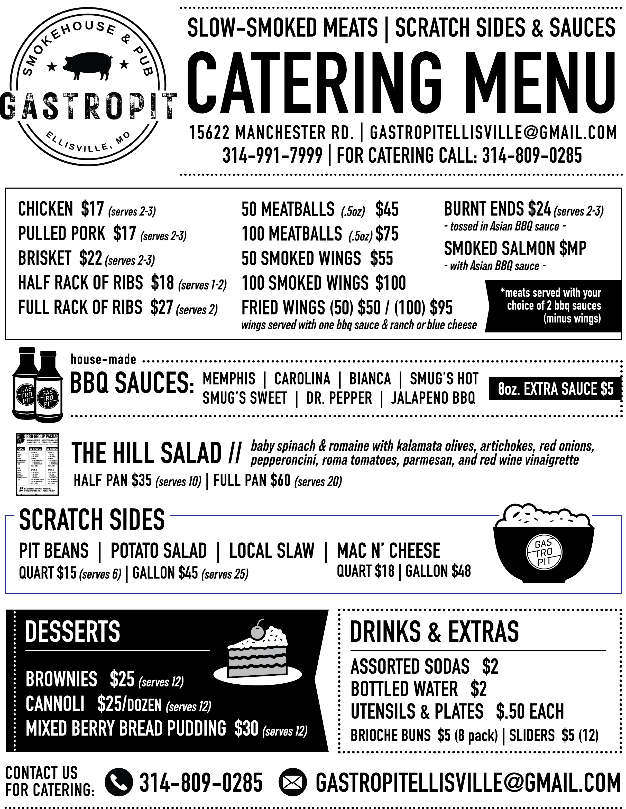 Catering Menus — GASTROPIT ELLISVILLE