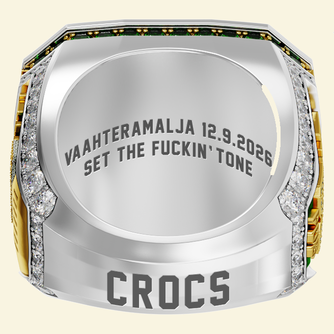Seinäjoki Crocodiles 2026 championship ring, inside