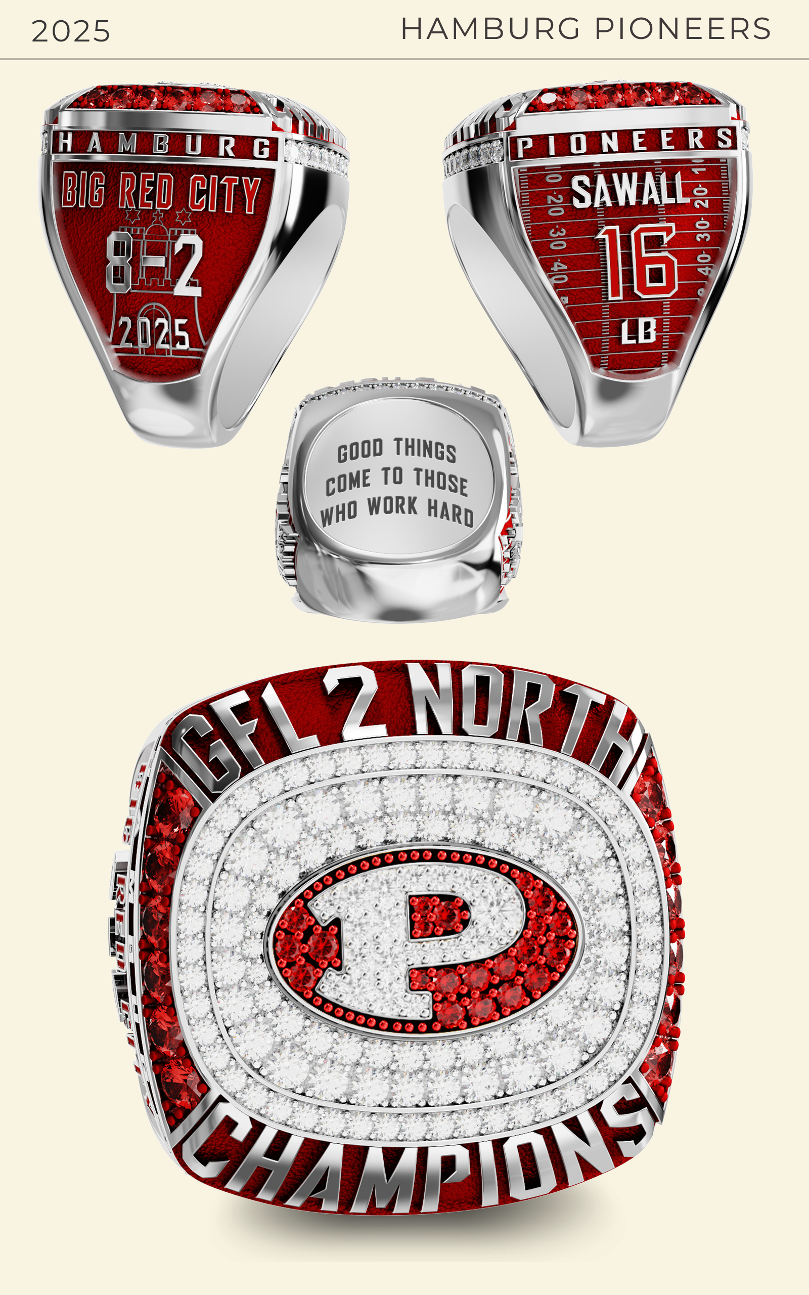 Hamburg Pioneers GFL2 Nord 2025 – extra ring