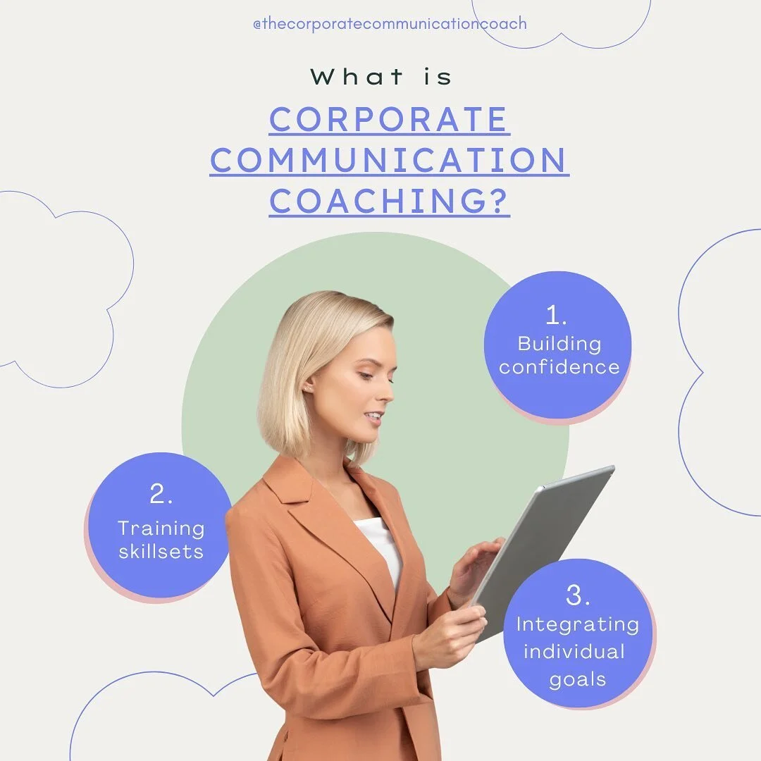 Thinking about hiring a communication coach? Here are 3 goals that you could work on to see accelerated career growth, higher performance measures, and improved relationships at work: 
1️⃣ Building Confidence: Confidence is gained when you trust your