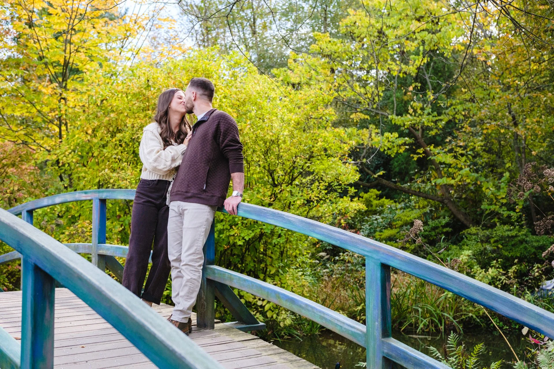 Romantic &amp; Artistic Engagement Photos at Grounds for Sculpture, NJ