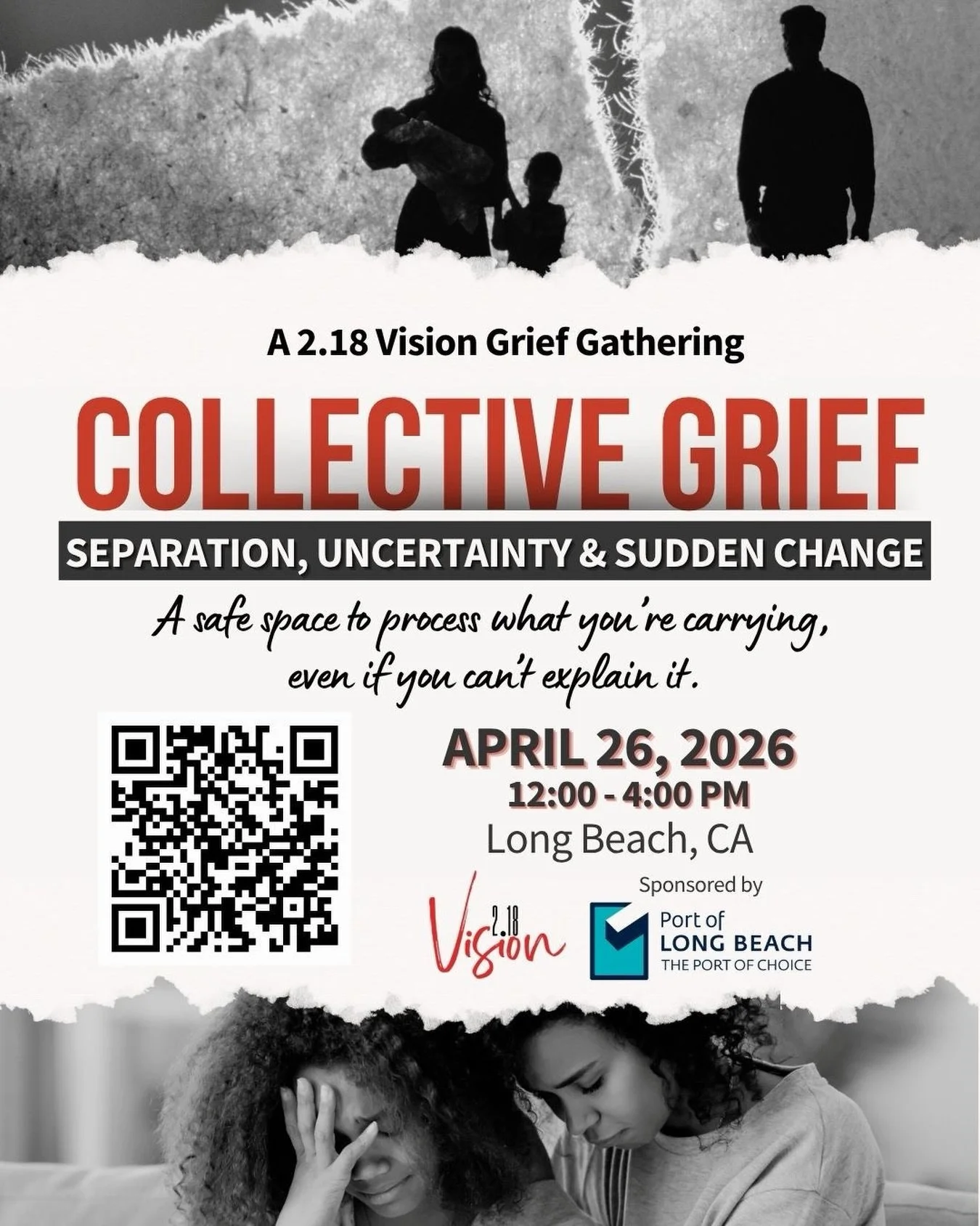 Grief doesn&rsquo;t always come from loss alone.

Sometimes it comes from separation, sudden change, and not knowing what comes next. And for many, it&rsquo;s still the grief of losing someone you love.

This month&rsquo;s 2.18 Vision Grief Gathering