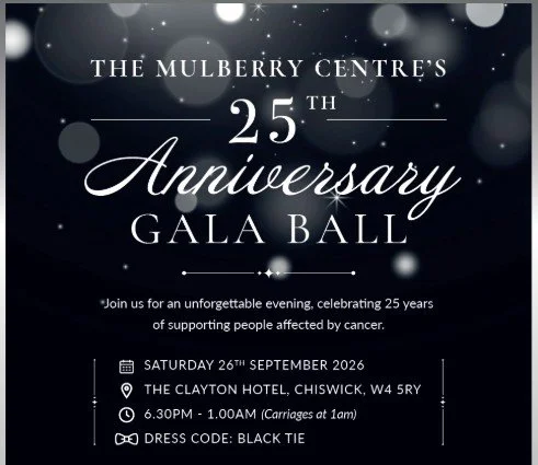 Mulberry Cancer Support 25th Anniversary Gala Ball 