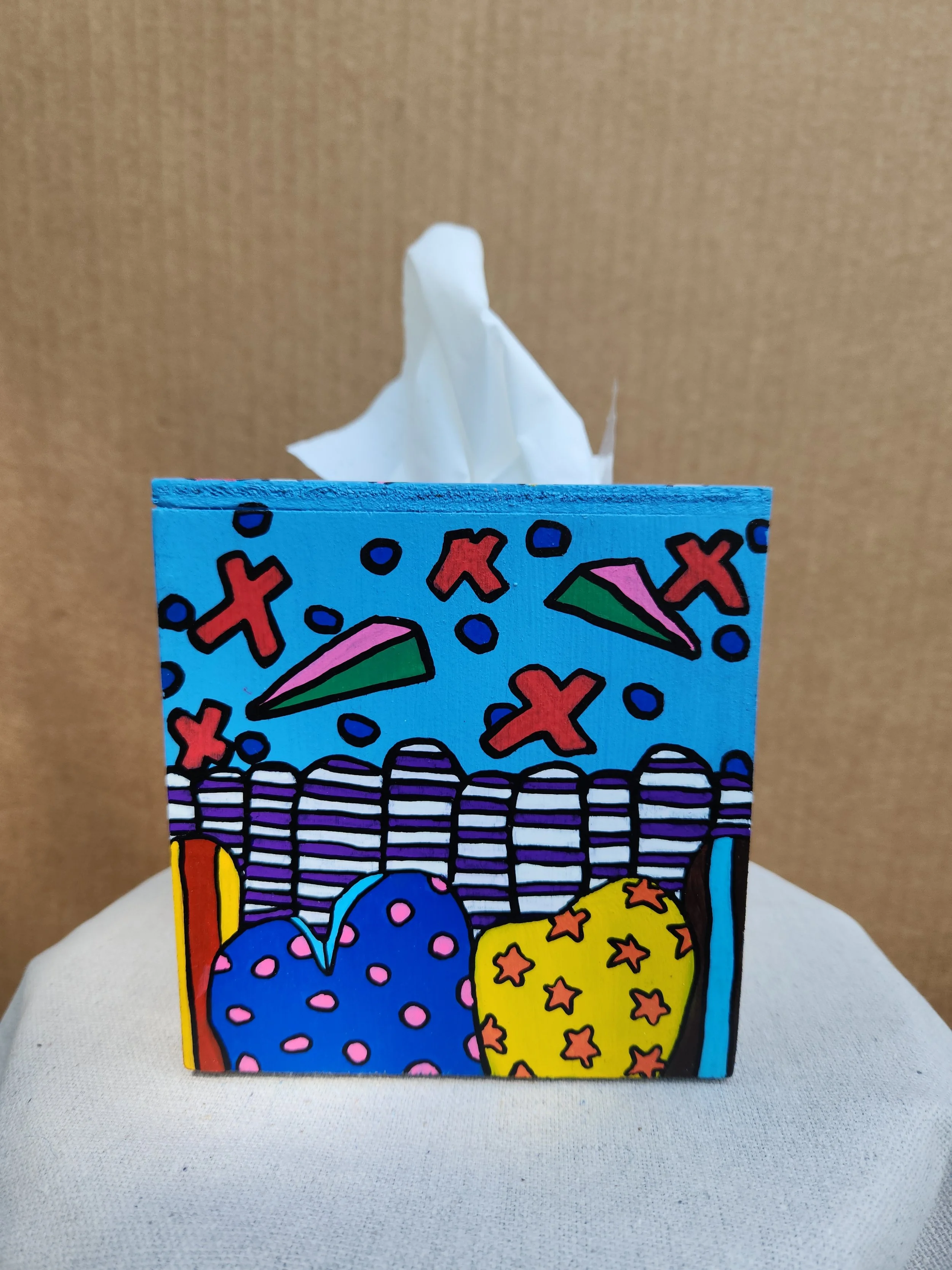 Original Blue w/ X's Tissue Box 2025 ($35)