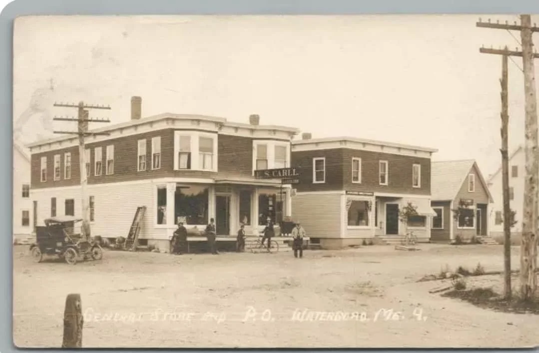 Carll General Store and Post Office at the corner of Goodwin’s Mill Rd and Rt. 202 across from the Milkroom. 
The building in the middle is no longer there and the building on the left currently houses Main Street Auto