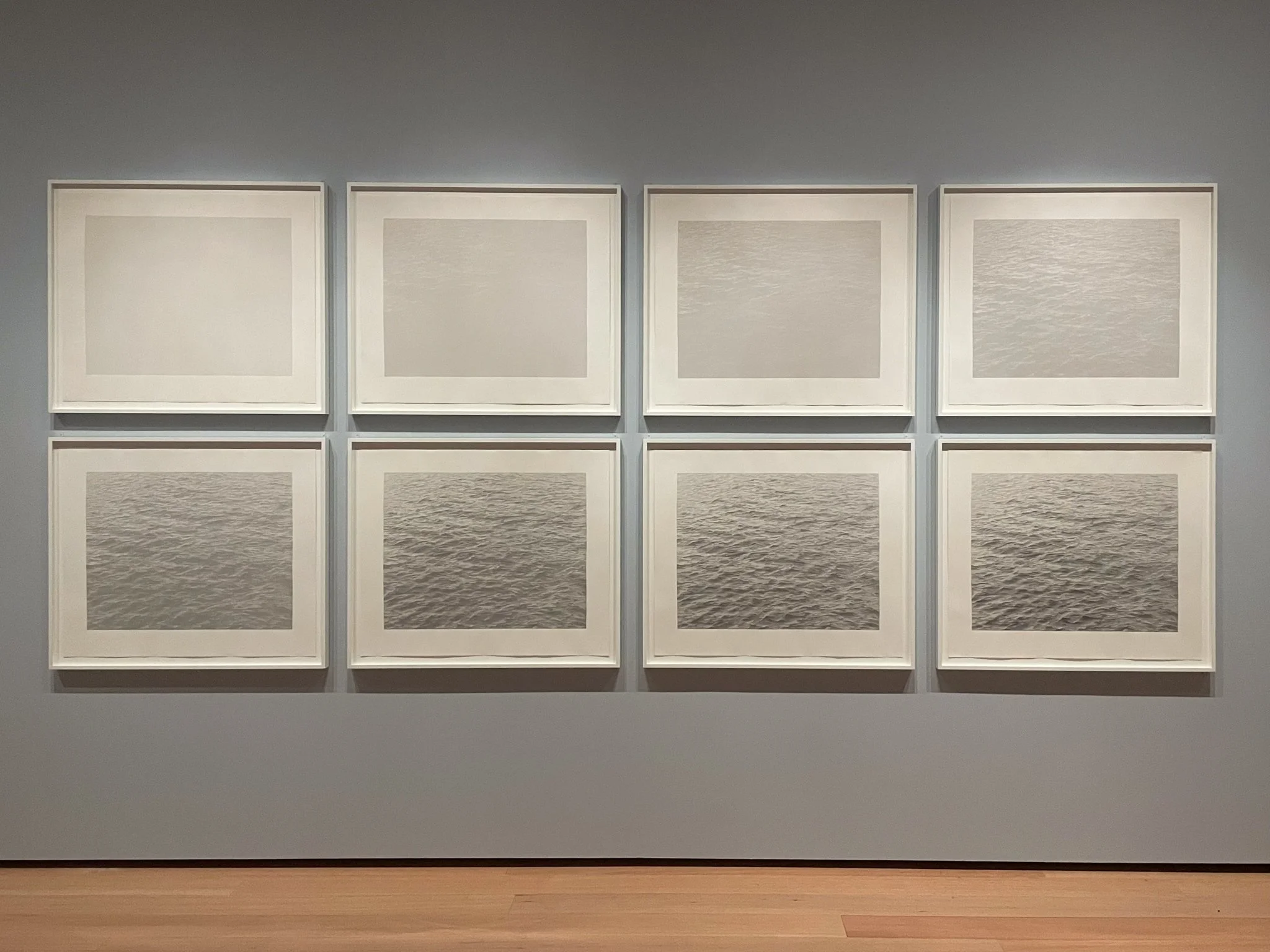 Progressive State Proofs of Vija Celmins' Ocean Surface, 2006.