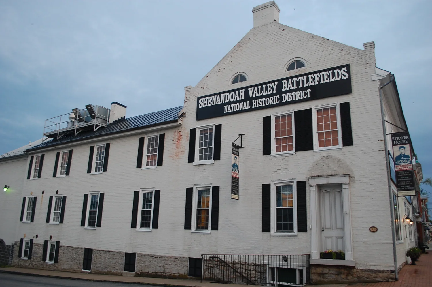 The historic Strayer House on Congress Street in New Market, Virginia