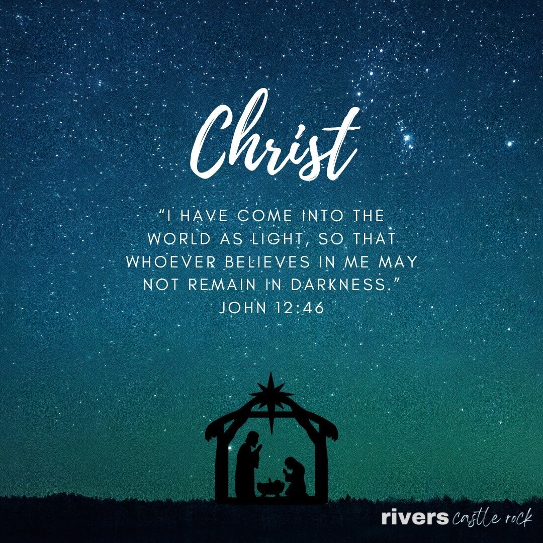 Merry Christmas! We pray that you'll put your trust in Jesus. He is the light in the darkness that all of us need.