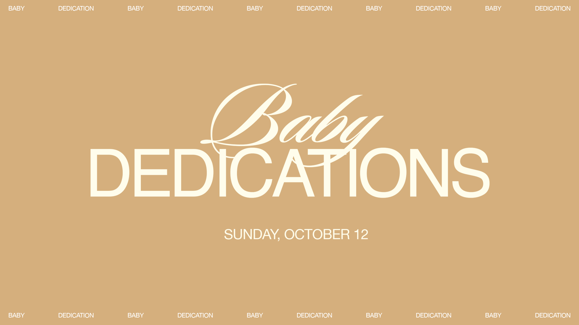 Baby Dedications