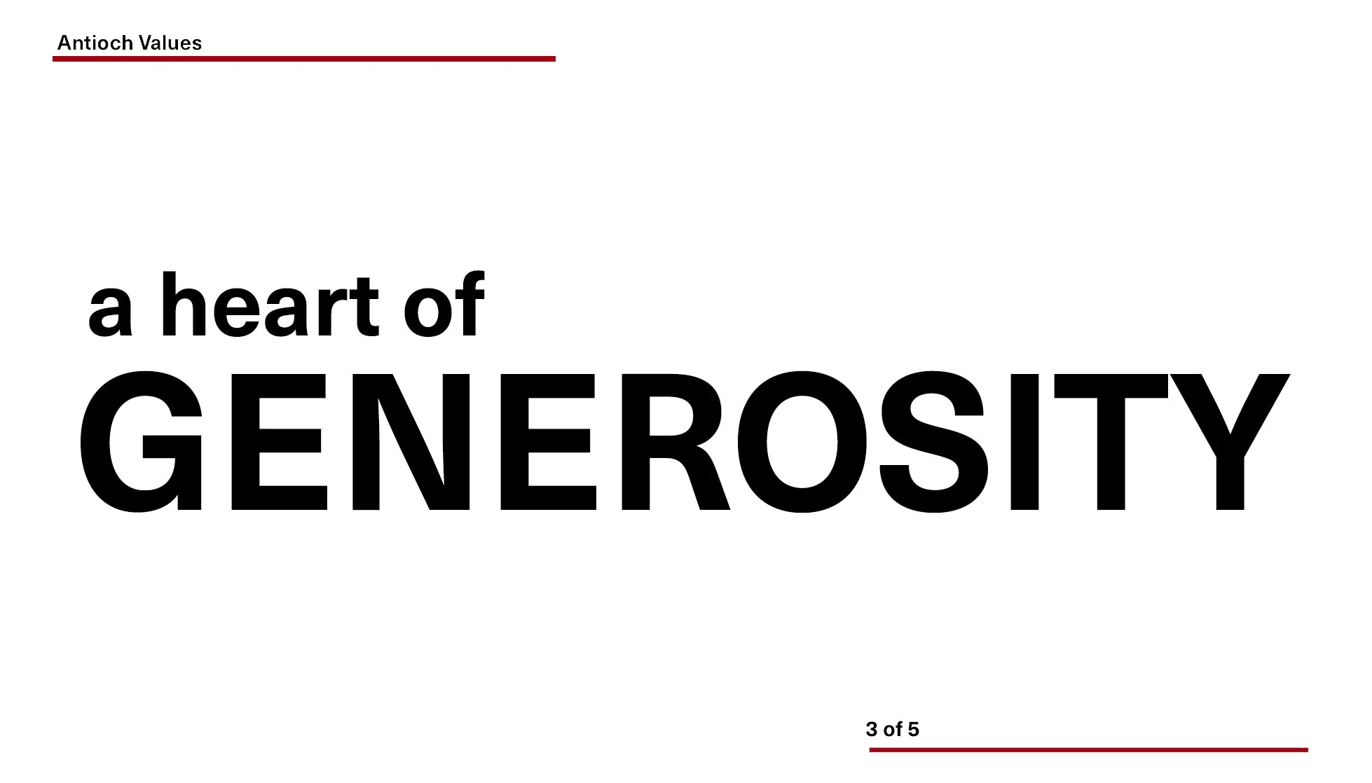 A Heart of Generosity