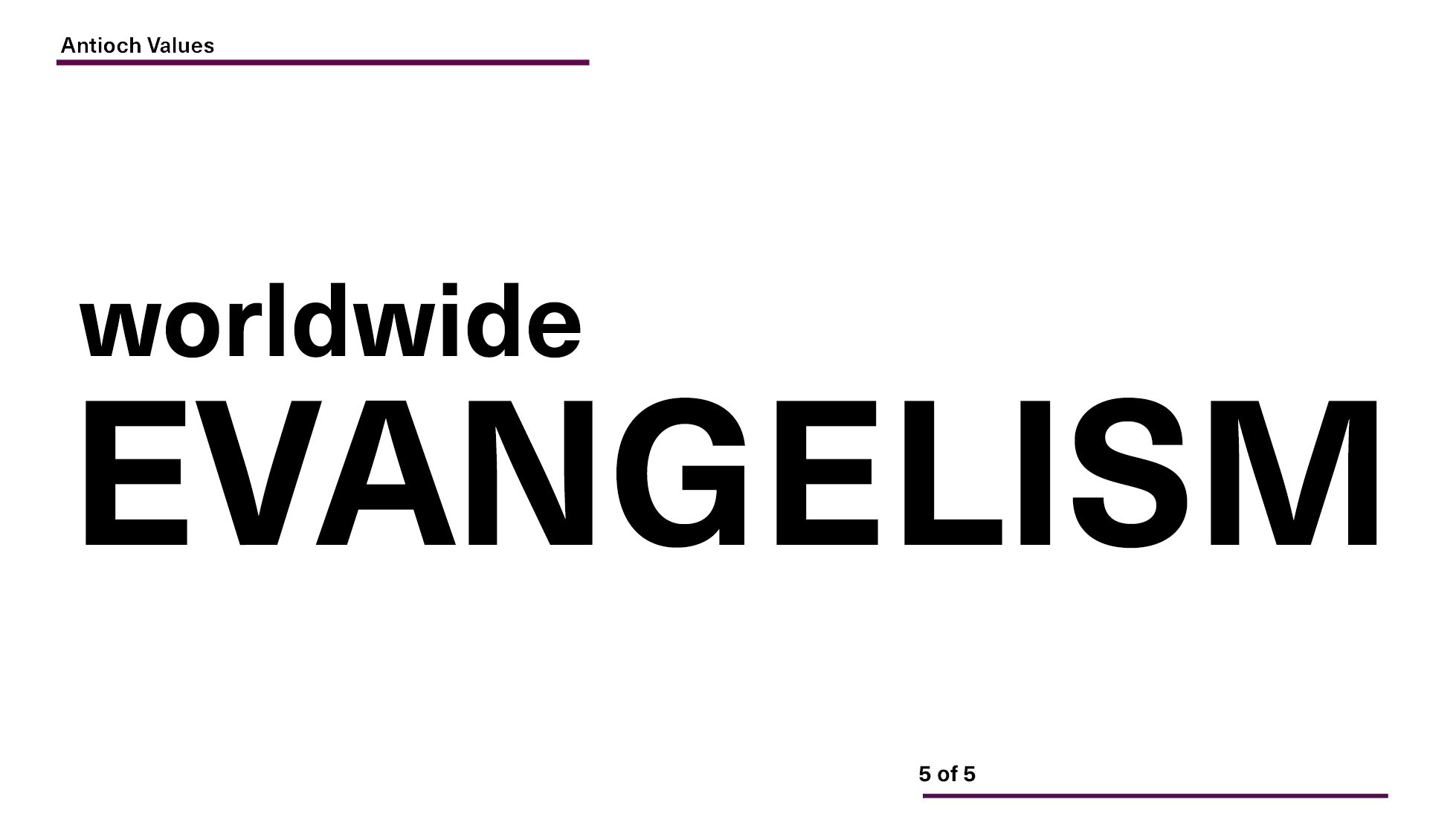 Worldwide Evangelism