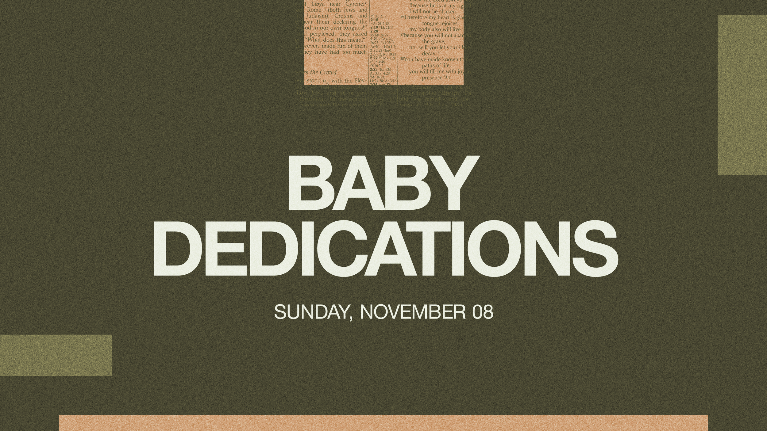 Baby Dedications